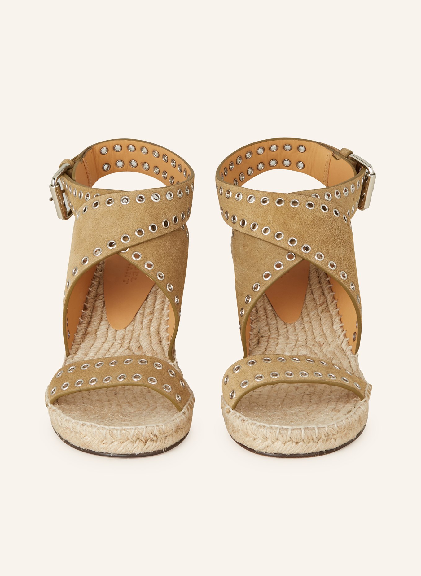 ISABEL MARANT Wedges IRIANE with rivets, Color: TAUPE (Image 3)