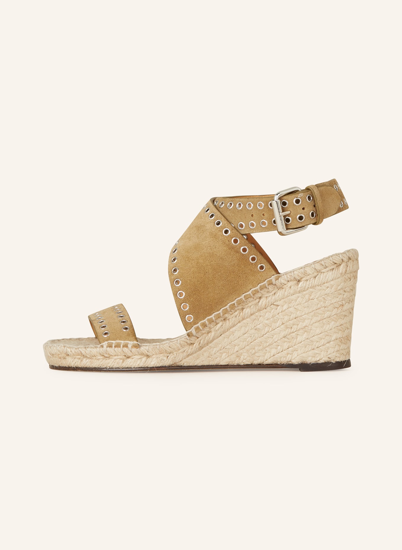 ISABEL MARANT Wedges IRIANE with rivets, Color: TAUPE (Image 4)