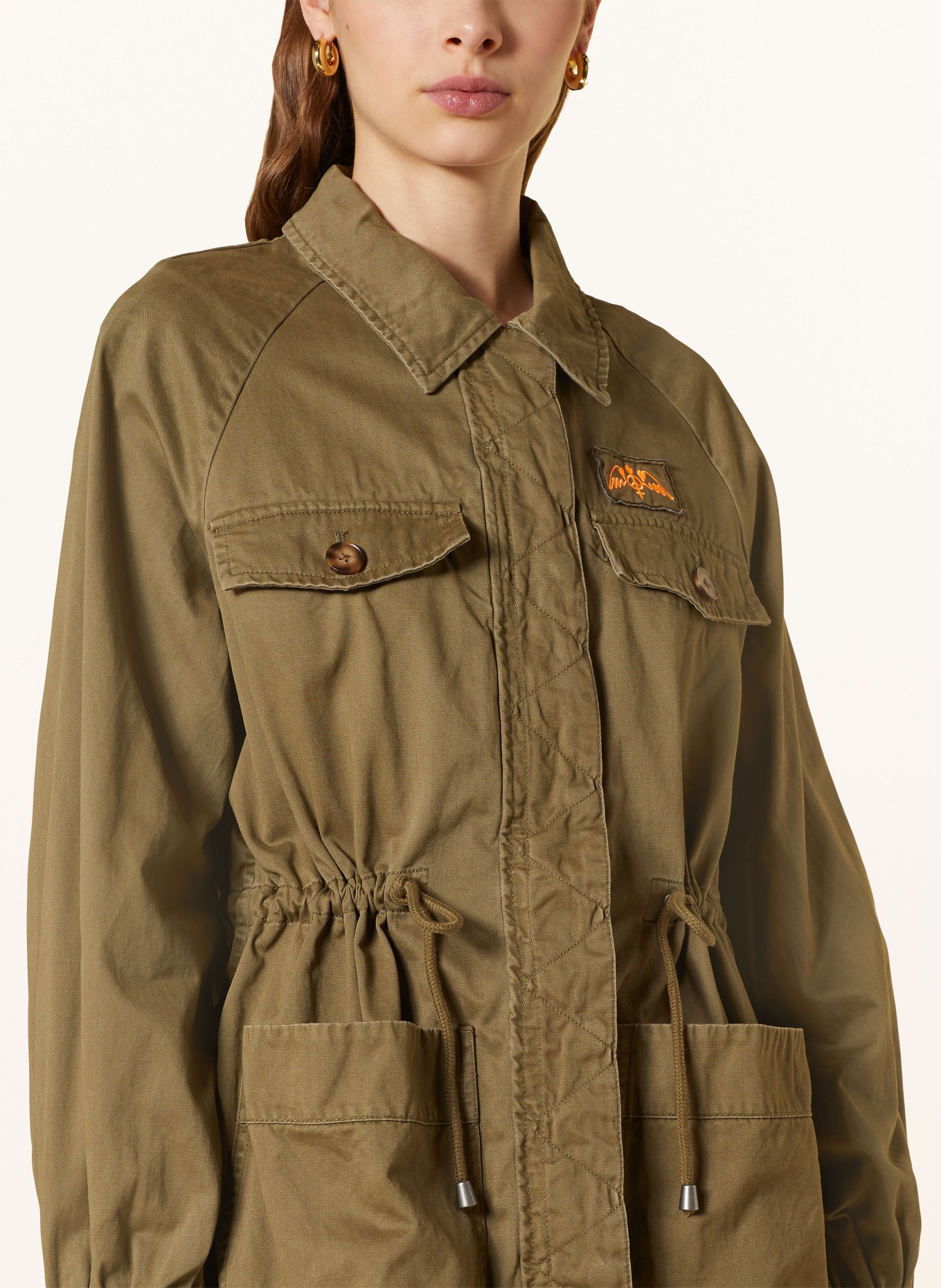 MOS MOSH Field jacket MMVANILLA, Color: OLIVE (Image 4)