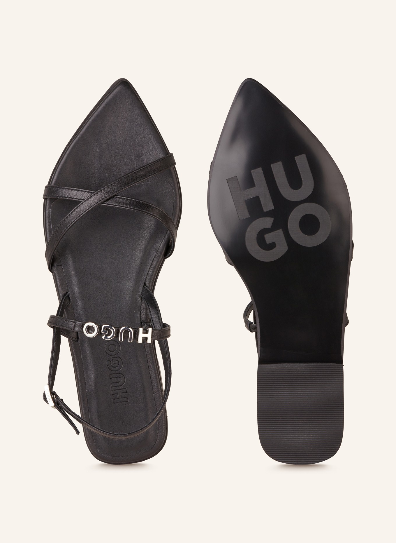 HUGO Sandals ELLYE, Color: BLACK (Image 5)