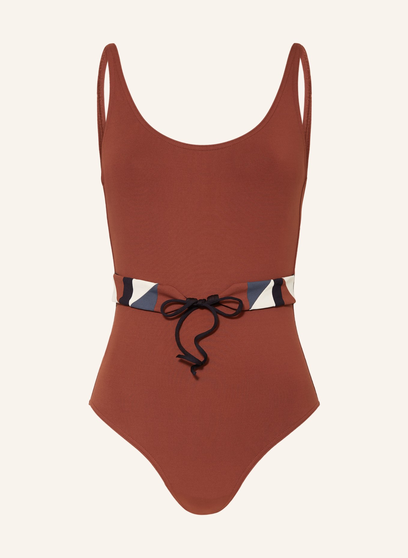 ERES Swimsuit DAMIER, Color: BROWN (Image 1)