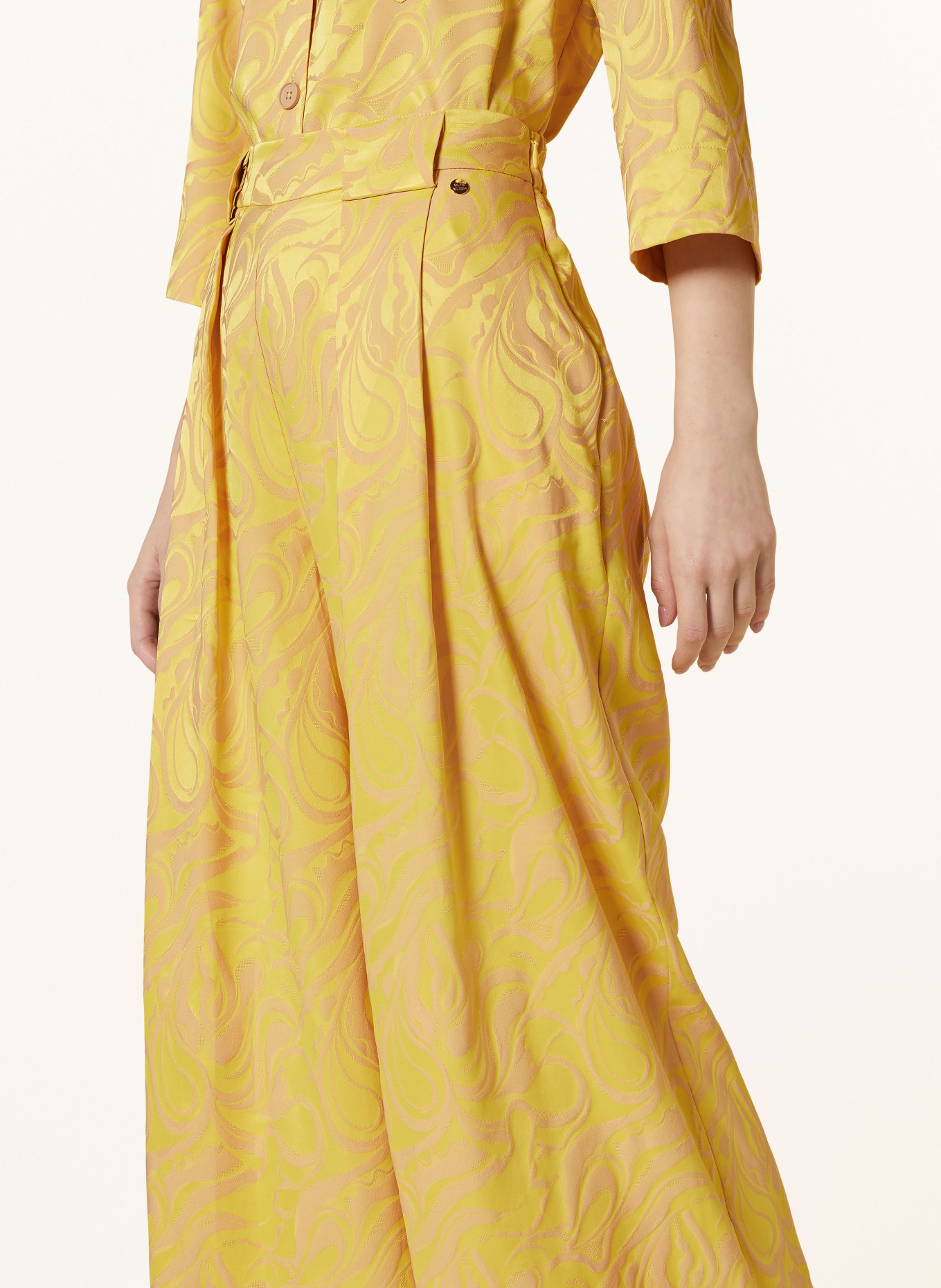 MOS MOSH Trousers MMTHEA MELO, Color: YELLOW/ BEIGE (Image 5)