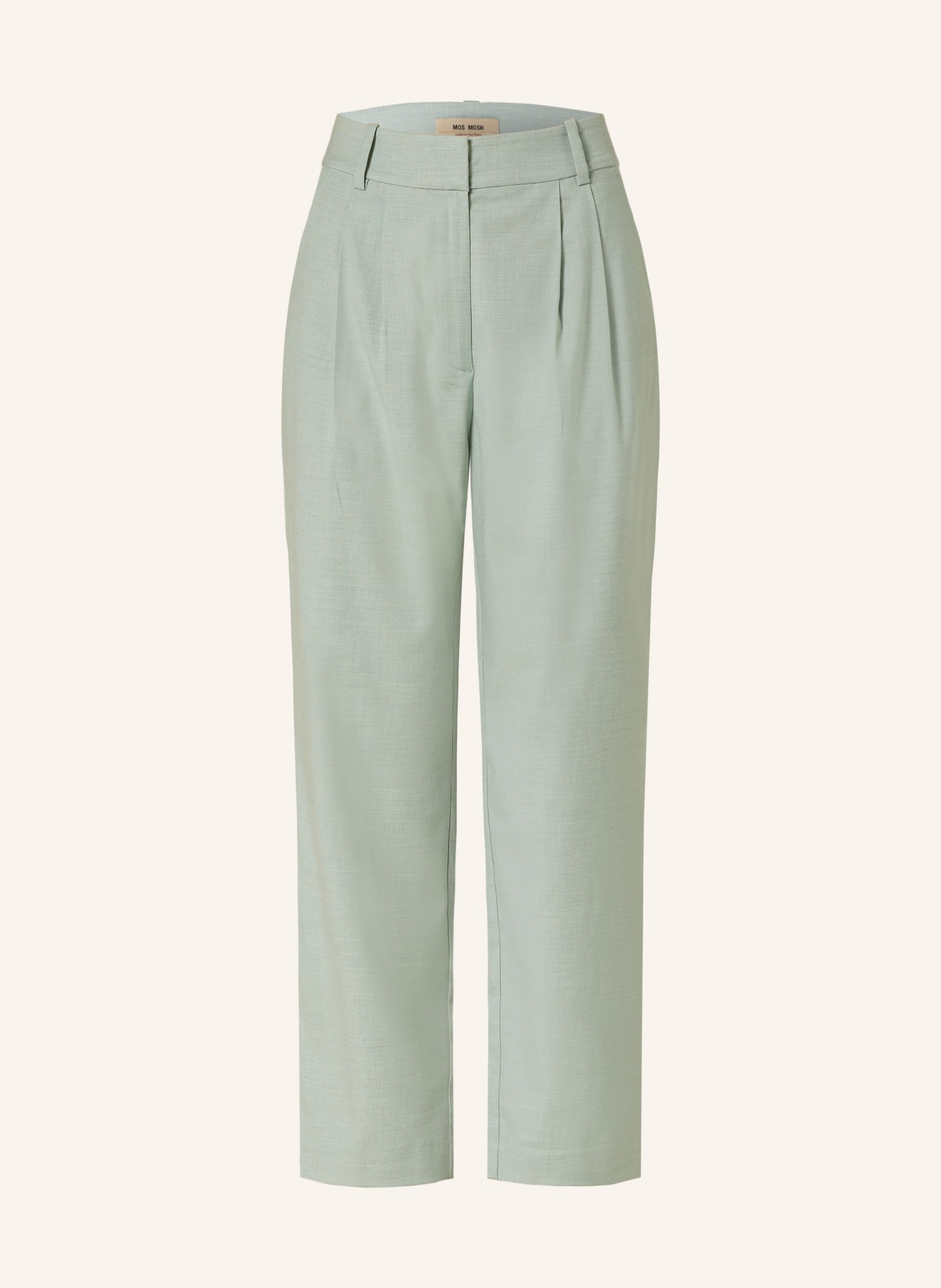 MOS MOSH Trousers CHLEO, Color: LIGHT GREEN (Image 1)
