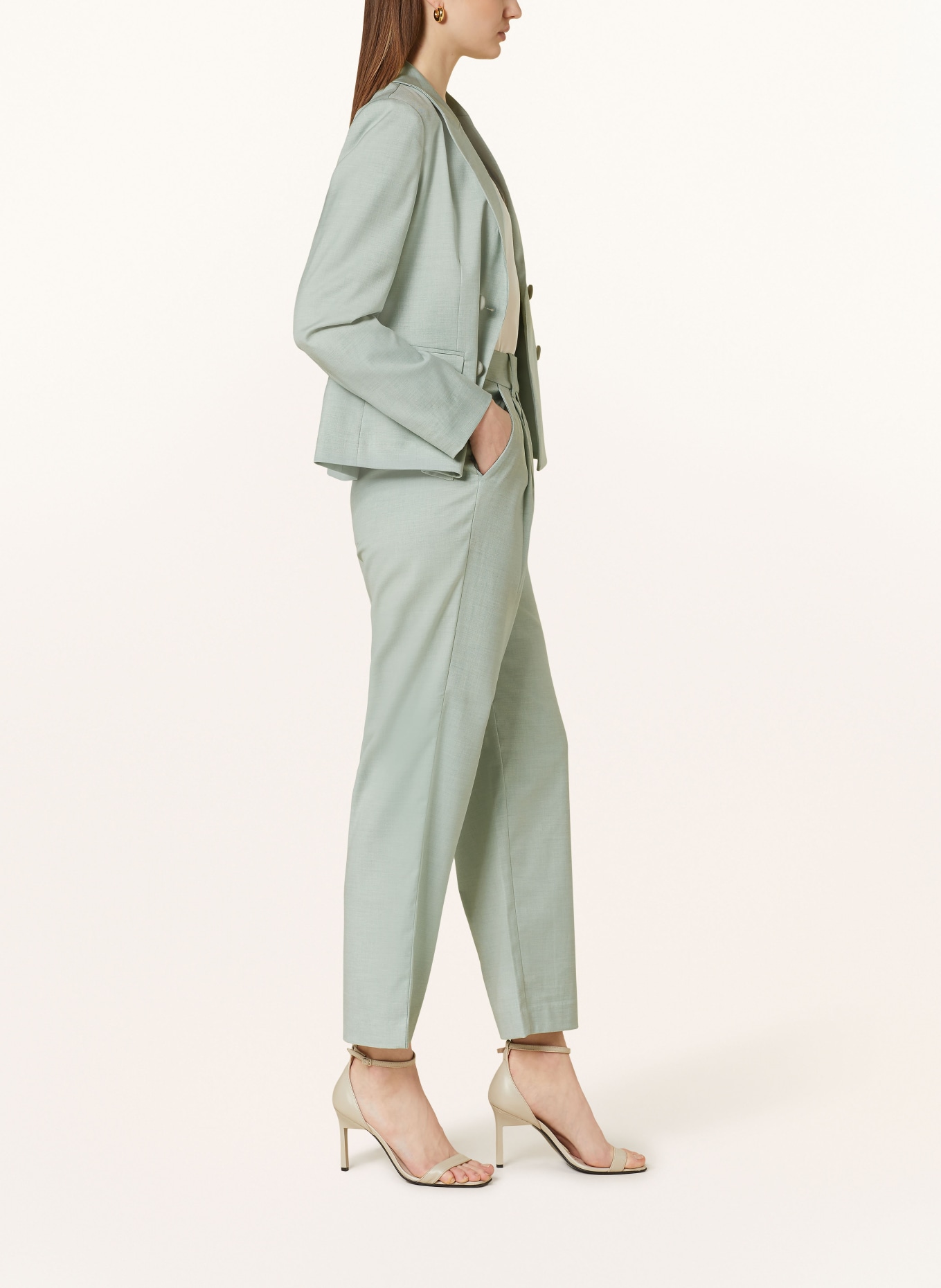 MOS MOSH Trousers CHLEO, Color: LIGHT GREEN (Image 4)