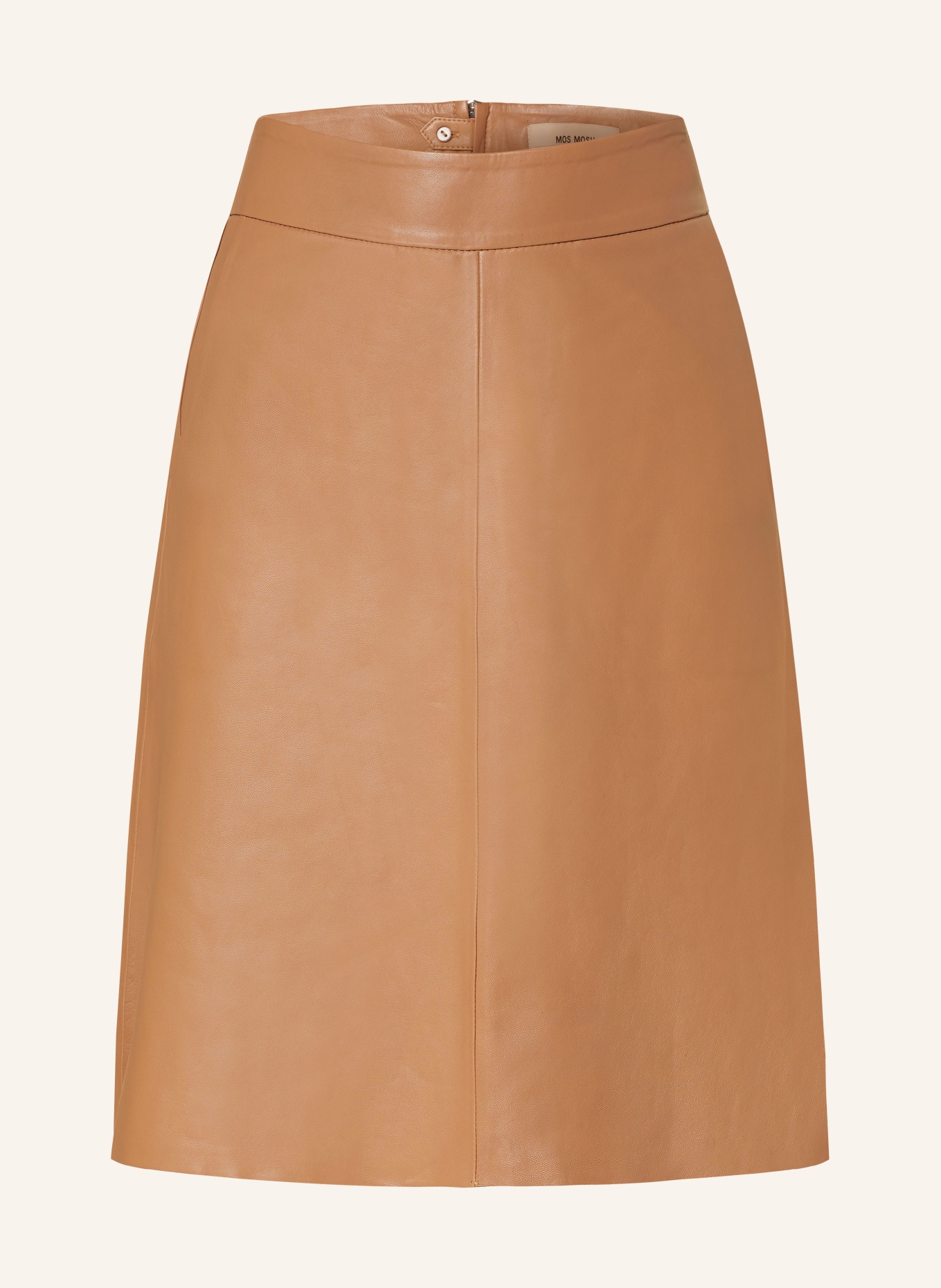 MOS MOSH Leather skirt MMAPPIAH, Color: BROWN (Image 1)