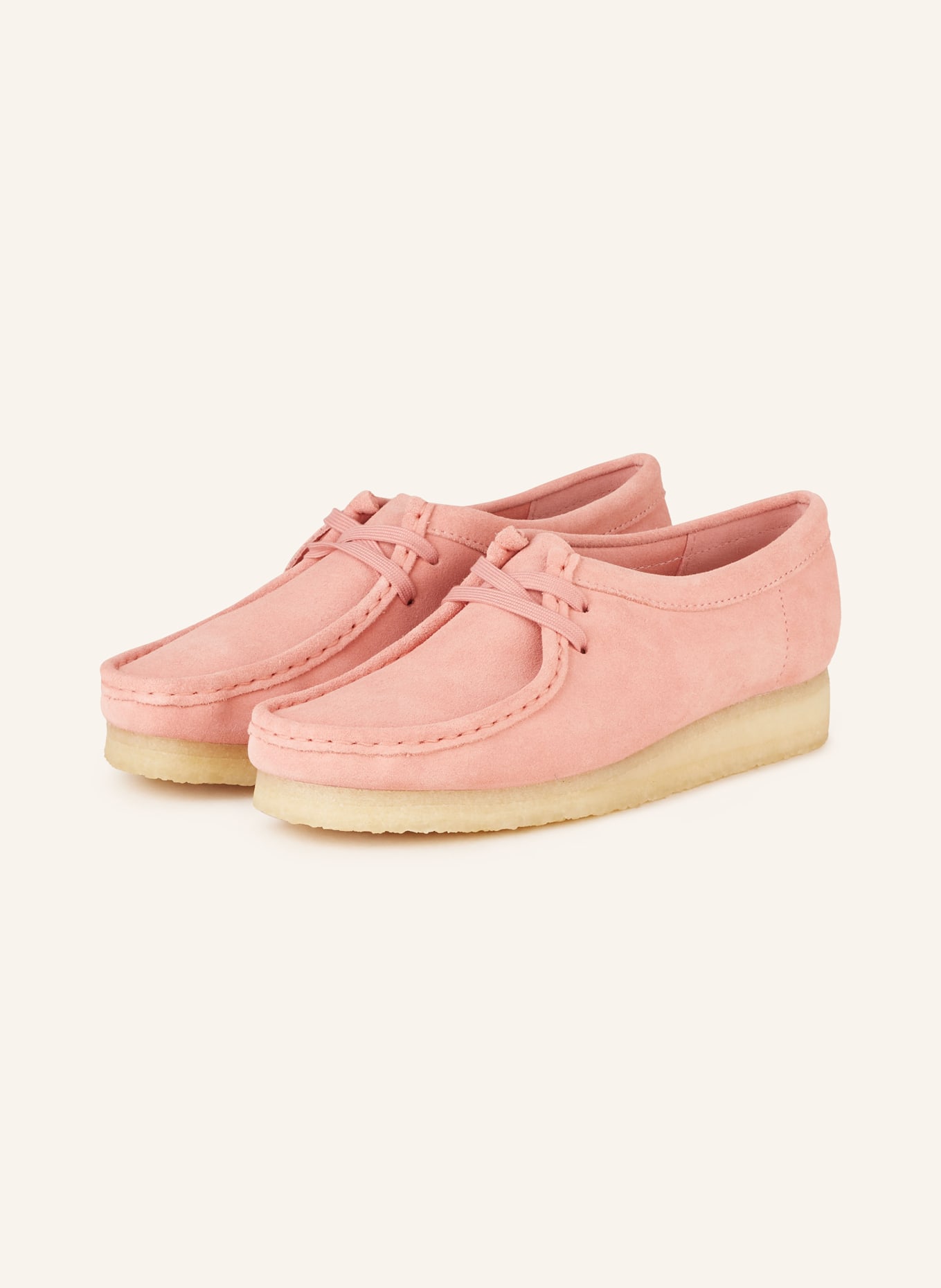 Clarks ORIGINALS Botki zamszowe WALLABEE, Kolor: MOCNORÓŻOWY (Obrazek 1)