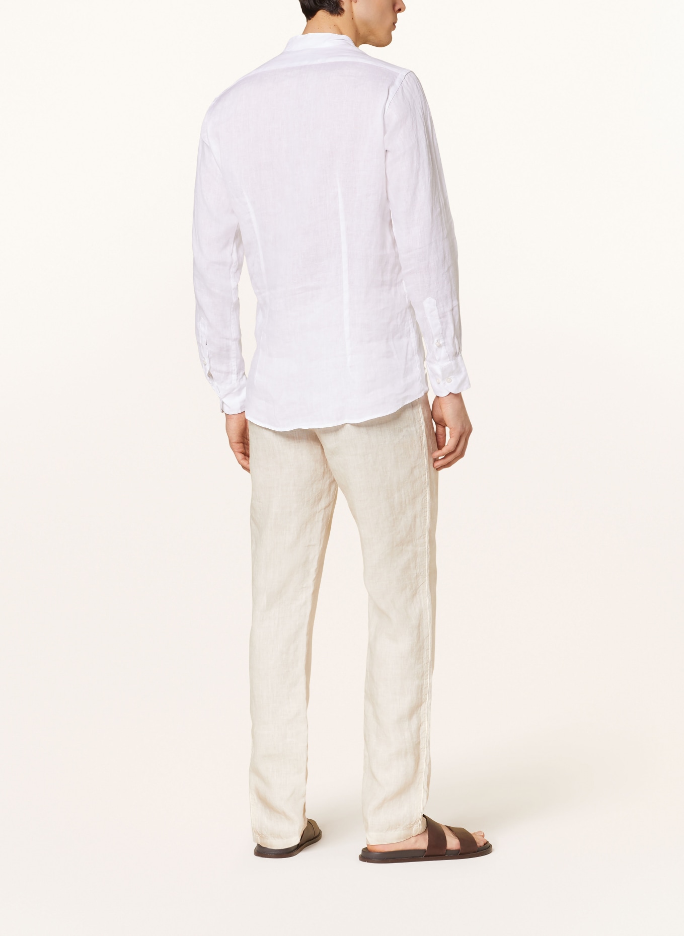 120%lino Lněné chino kalhoty, Barva: KRÉMOVÁ (Obrázek 3)