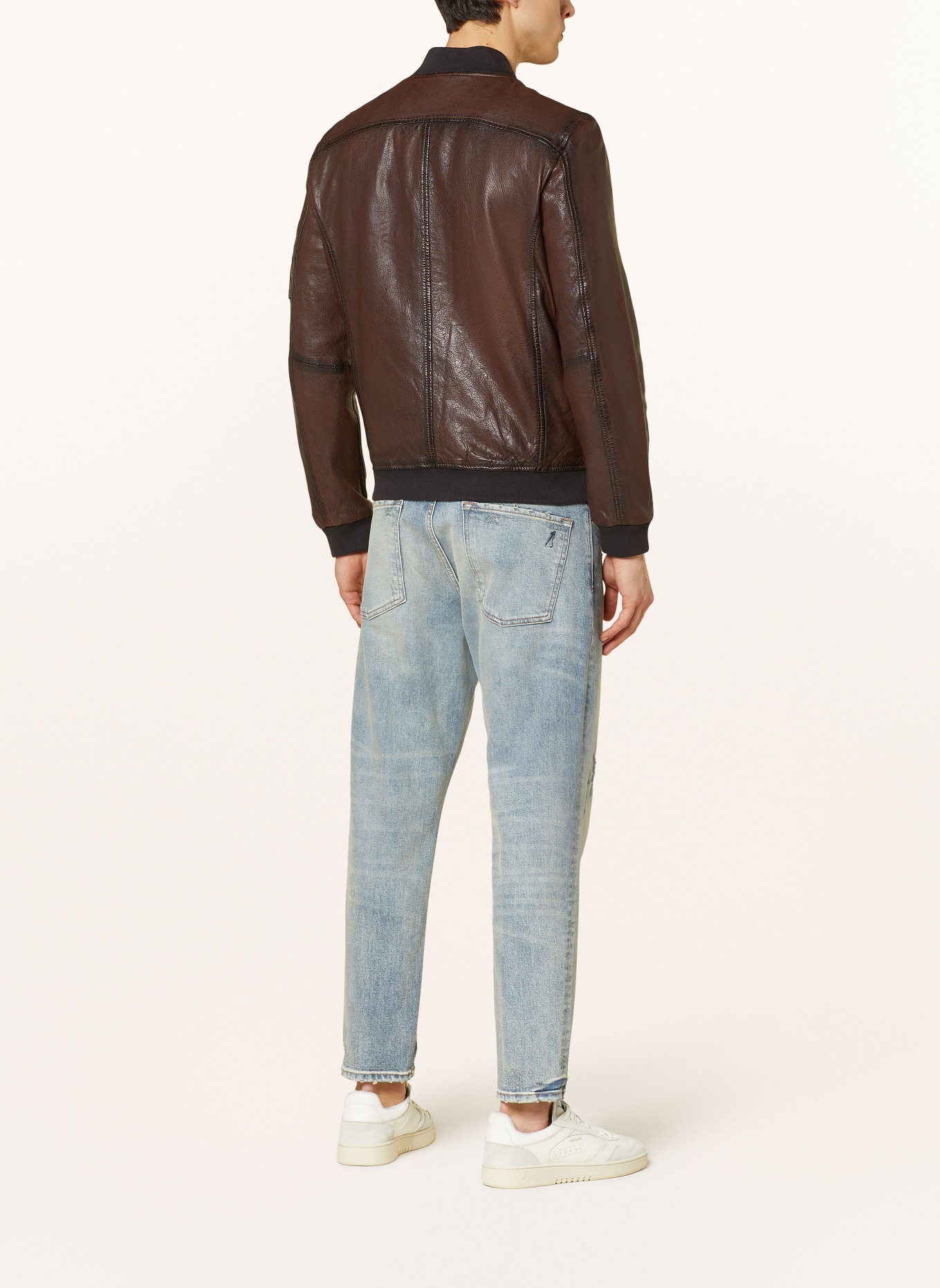 gipsy Leather jacket GMHUSLEY, Color: DARK BROWN (Image 3)