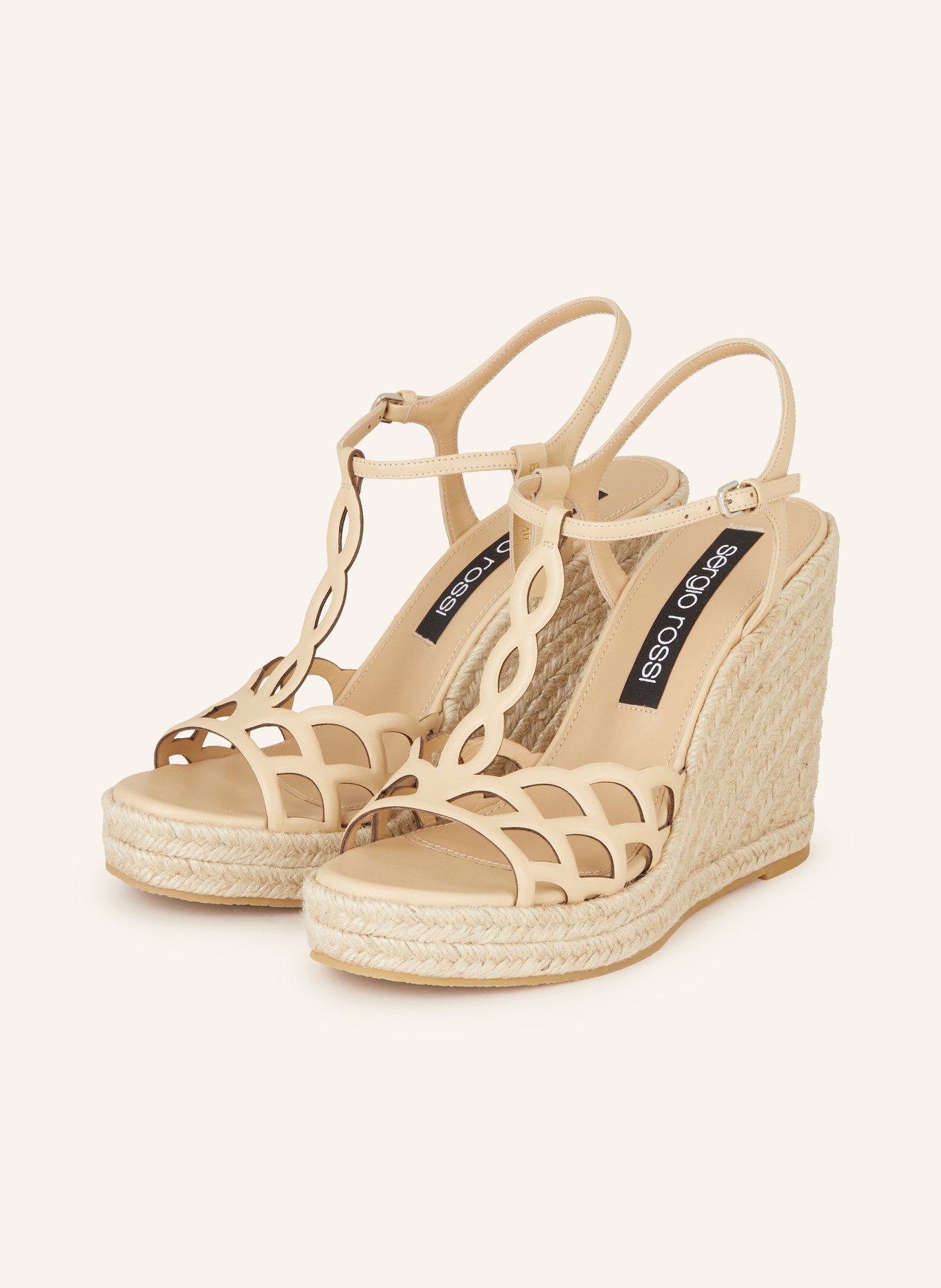 sergio rossi Wedges, Color: LIGHT BROWN (Image 1)