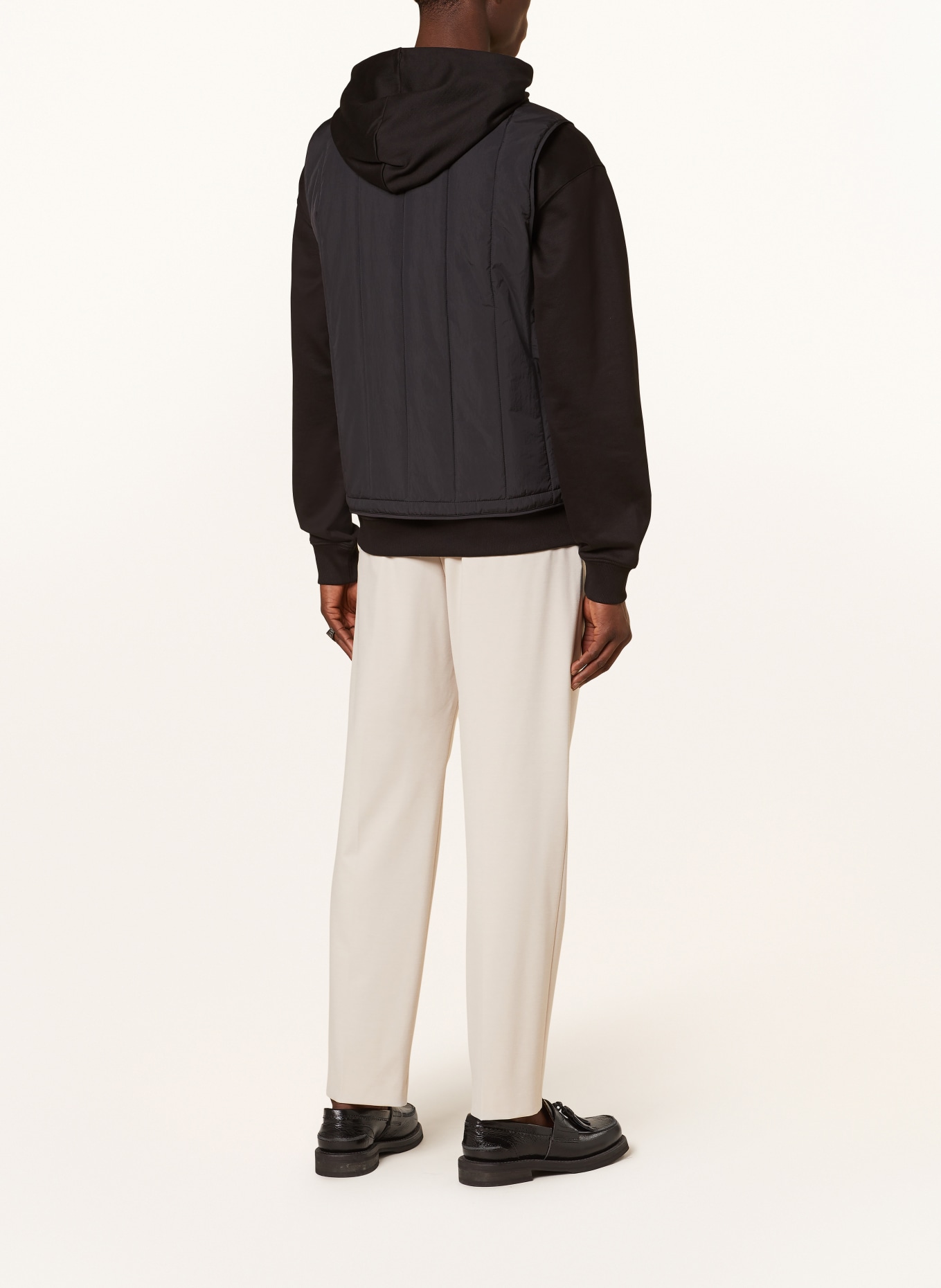 HUGO Quilted vest BATINO reversible, Color: BLACK (Image 3)