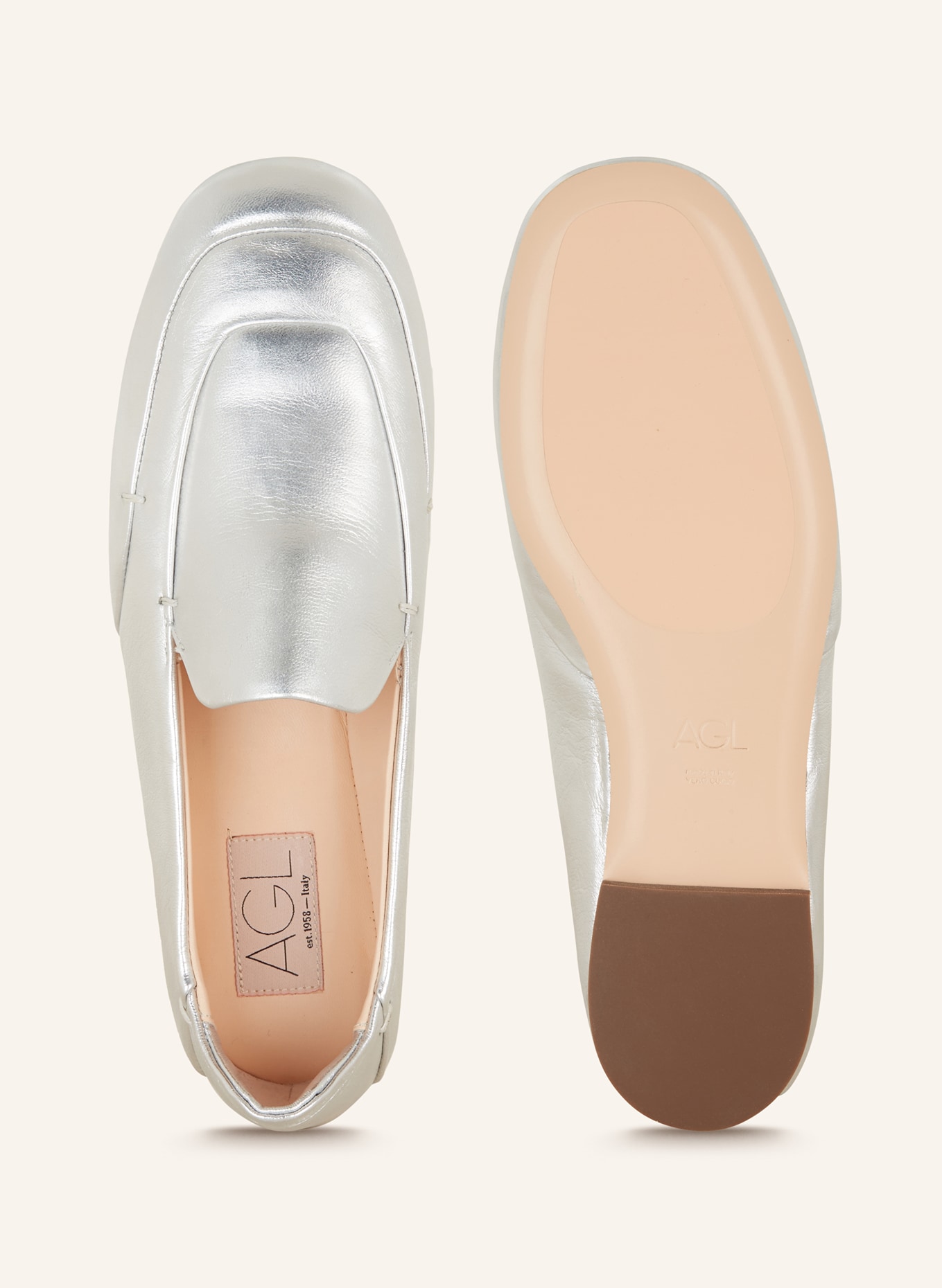 AGL Pantofle DANA, Kolor: SREBRNY (Obrazek 5)