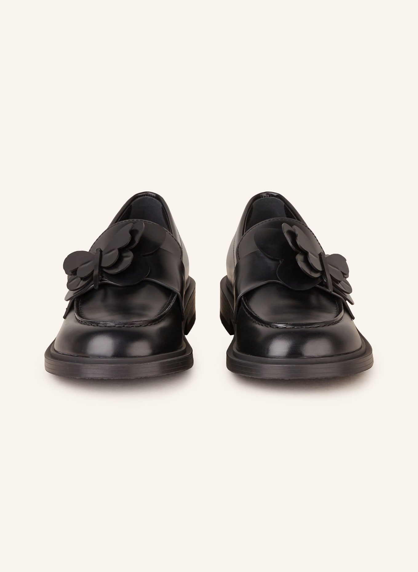 VALENTINO GARAVANI Loafers ARCHIVE BUTTERFLY, Color: BLACK (Image 3)