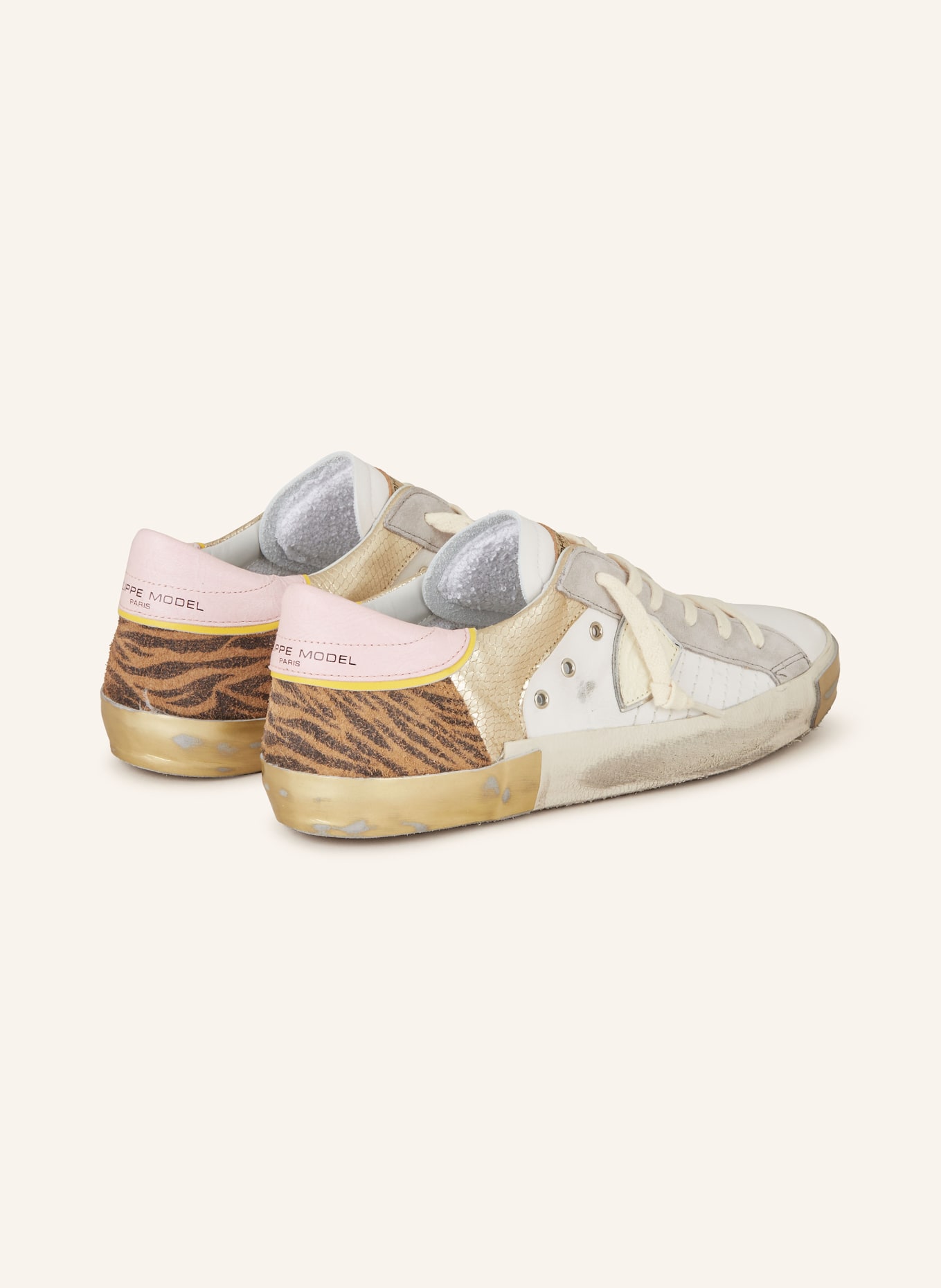 PHILIPPE MODEL Sneaker PRSX, Farbe: WEISS/ GRAU/ GOLD (Bild 2)