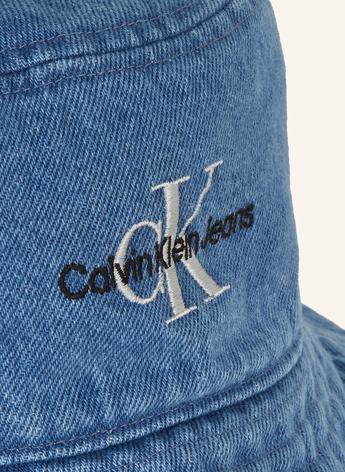 Calvin Klein Jeans Klobouk Bucket Hat, Barva: MODRÁ (Obrázek 3)