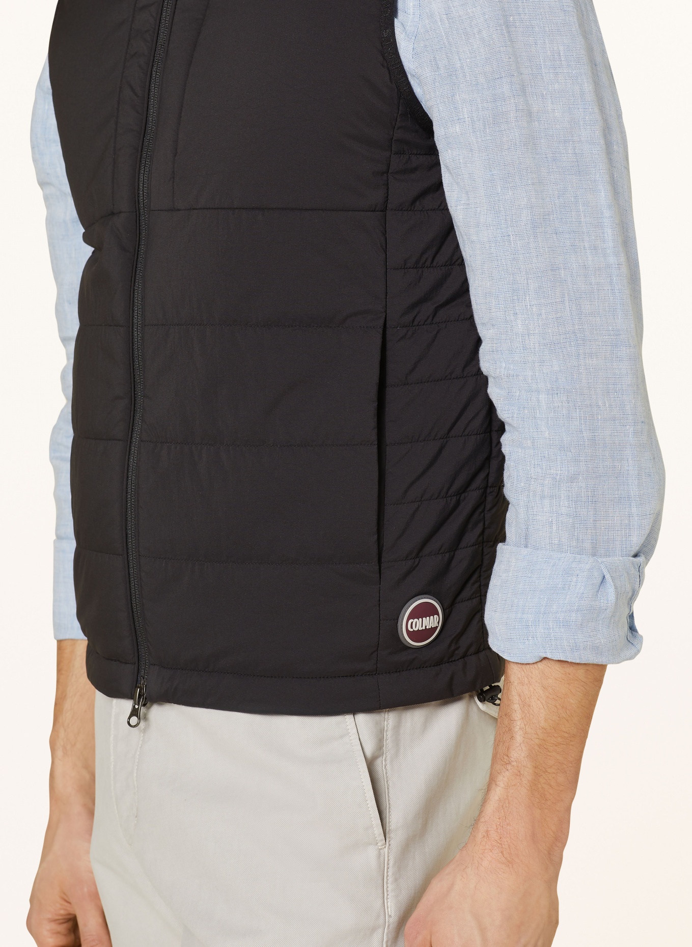 COLMAR Quilted vest, Color: BLACK (Image 4)