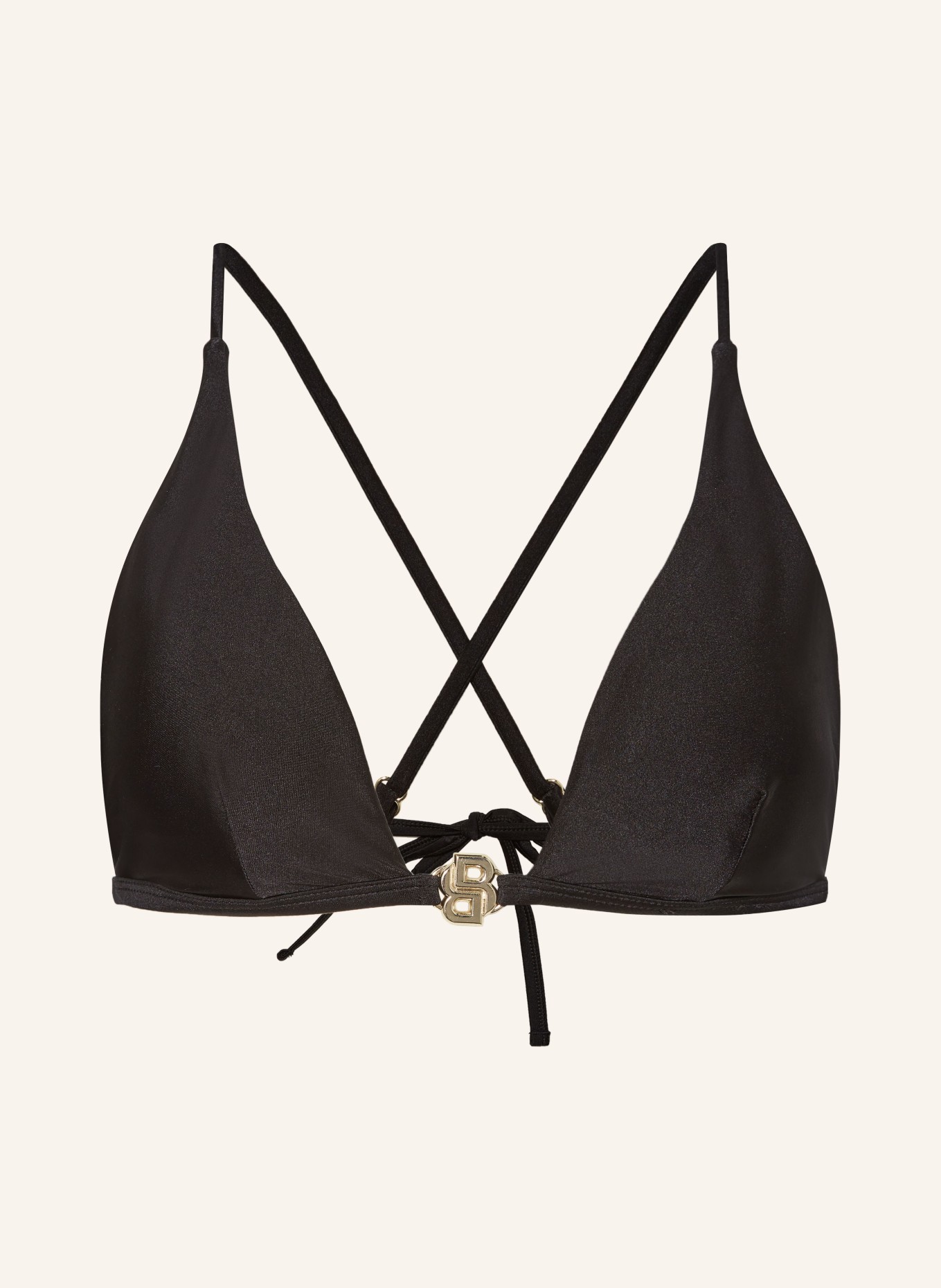 BOSS Triangle bikini top BETH, Color: BLACK (Image 1)