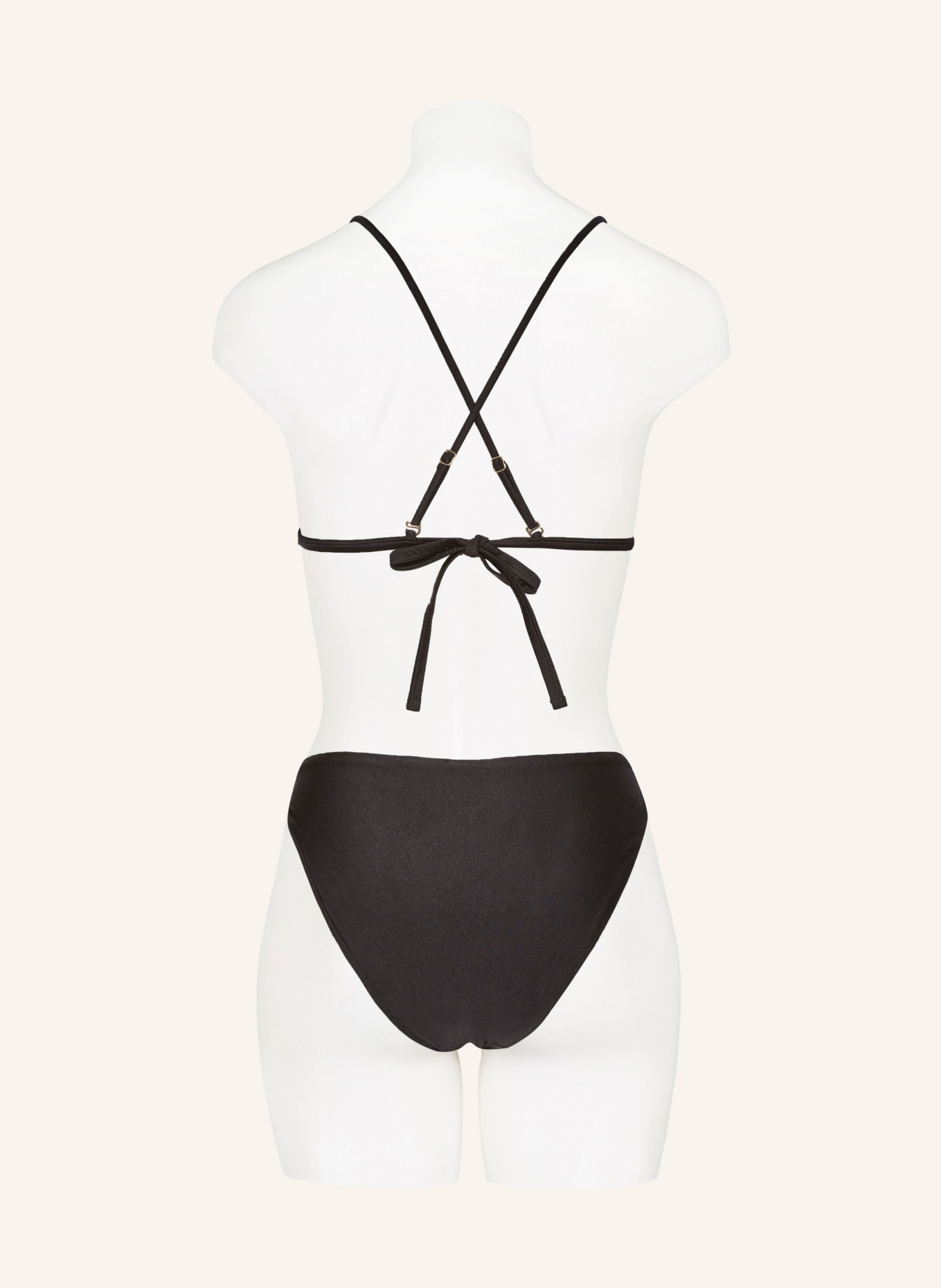 BOSS Triangle bikini top BETH, Color: BLACK (Image 3)