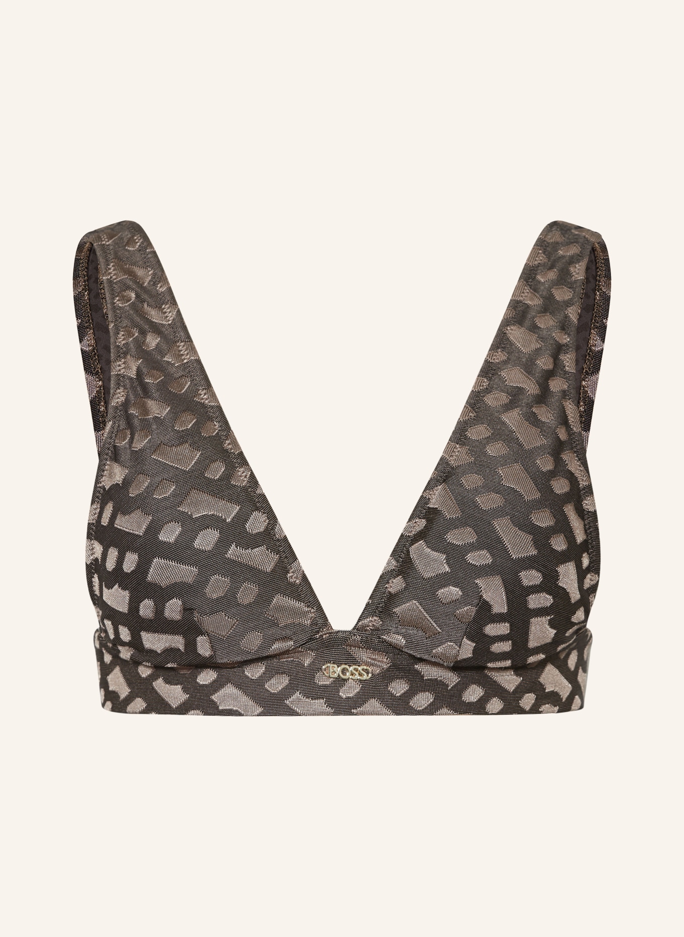 BOSS Bralette-Bikini-Top BEATRIX, Farbe: BRAUN/ HELLBRAUN (Bild 1)
