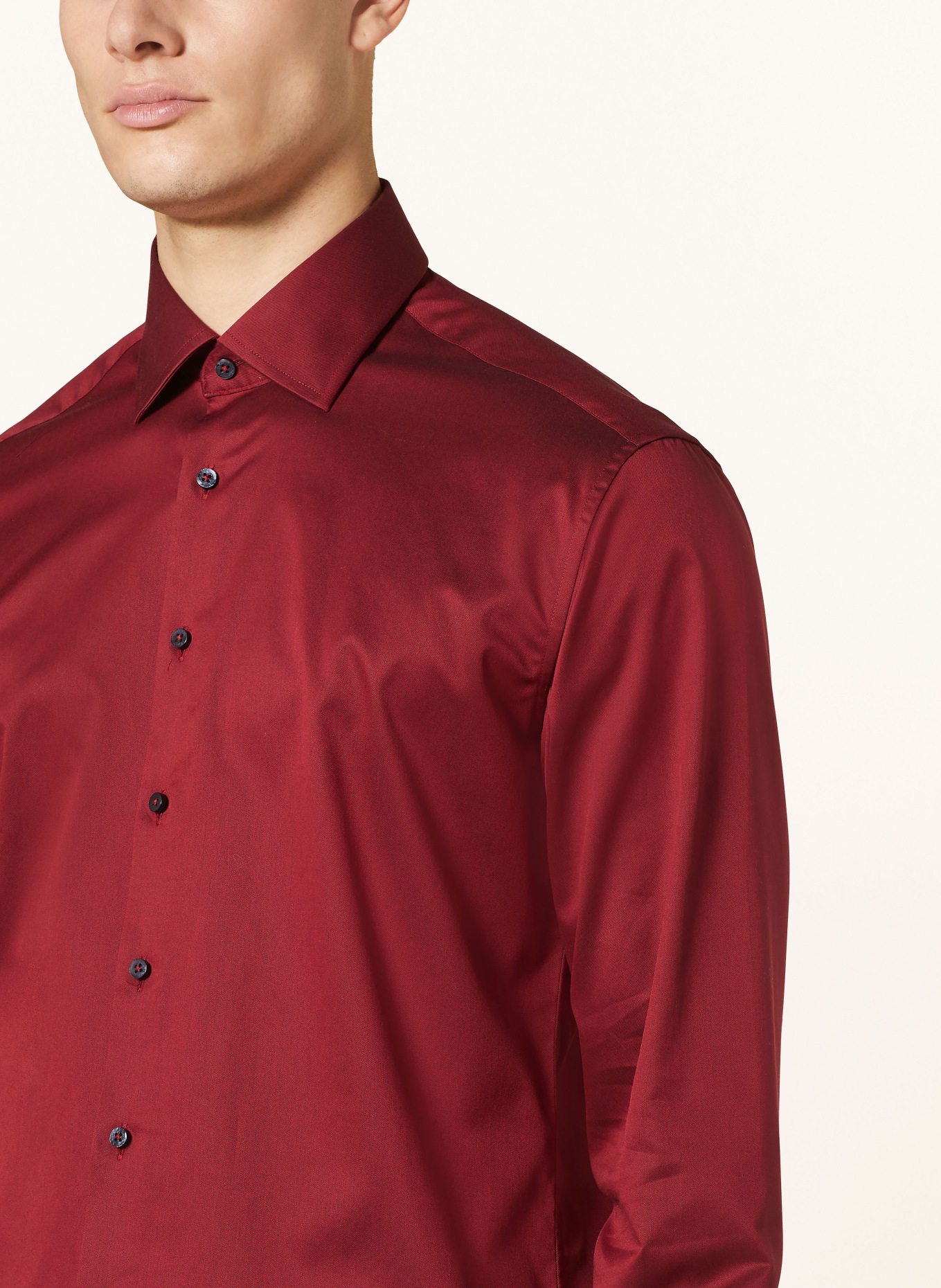 ETERNA 1863 Shirt modern fit, Color: DARK RED (Image 4)