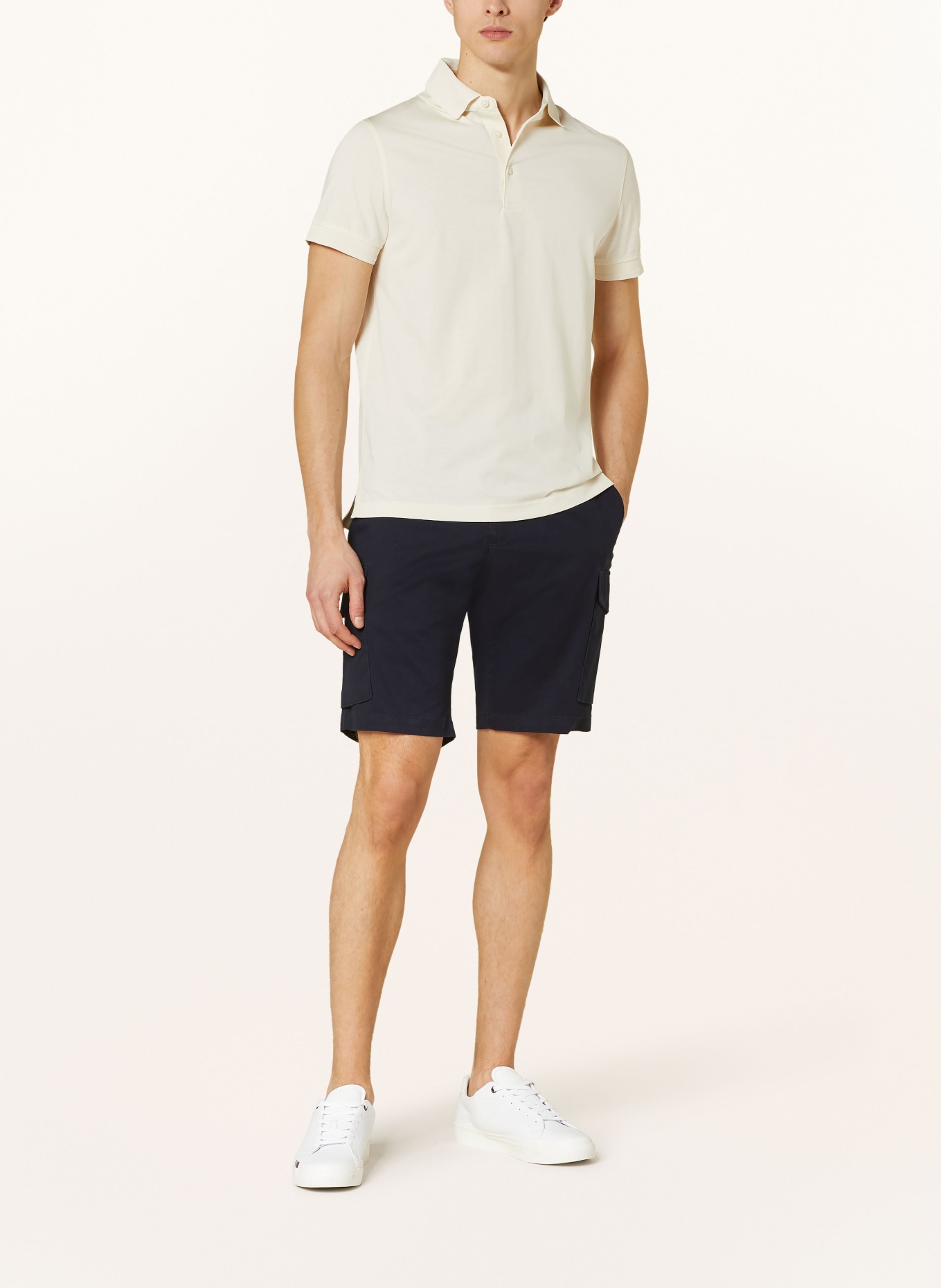 TOMMY HILFIGER Jersey-Poloshirt Slim Fit, Farbe: CREME (Bild 2)