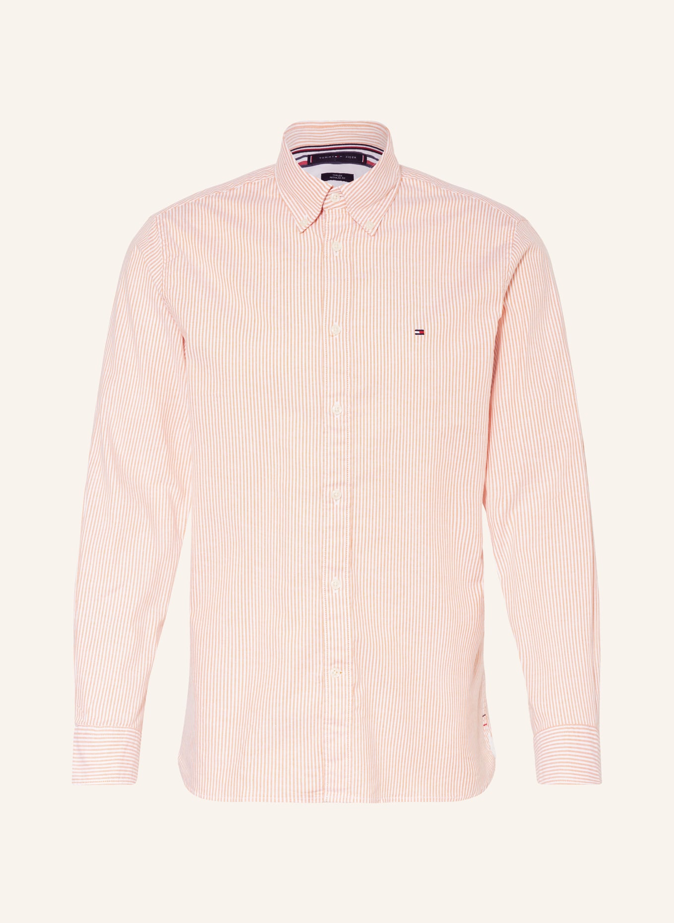 TOMMY HILFIGER Košile Oxford Regular Fit, Barva: TMAVĚ ORANŽOVÁ/ BÍLÁ (Obrázek 1)