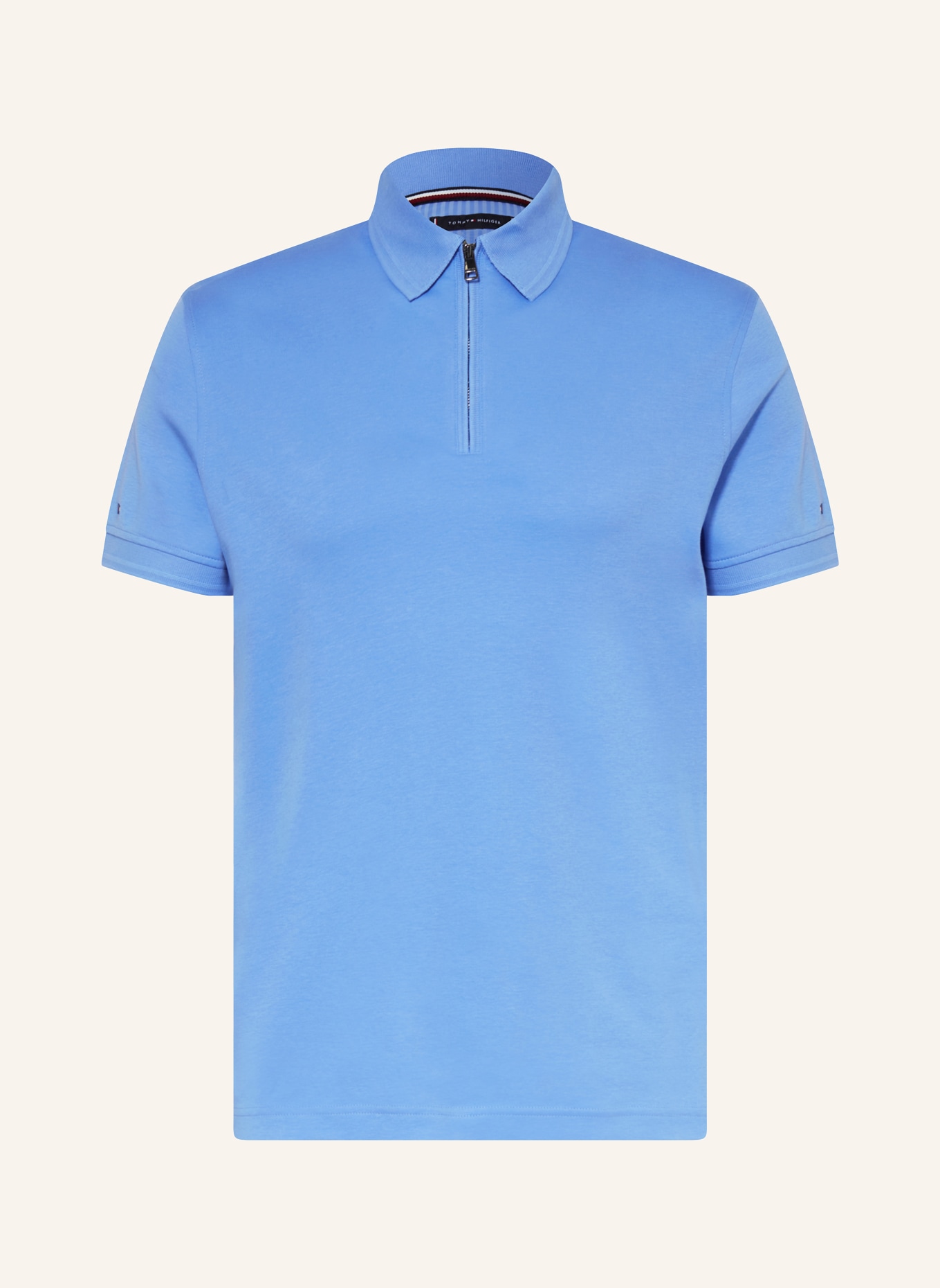 TOMMY HILFIGER Jersey polo shirt slim fit, Color: BLUE (Image 1)