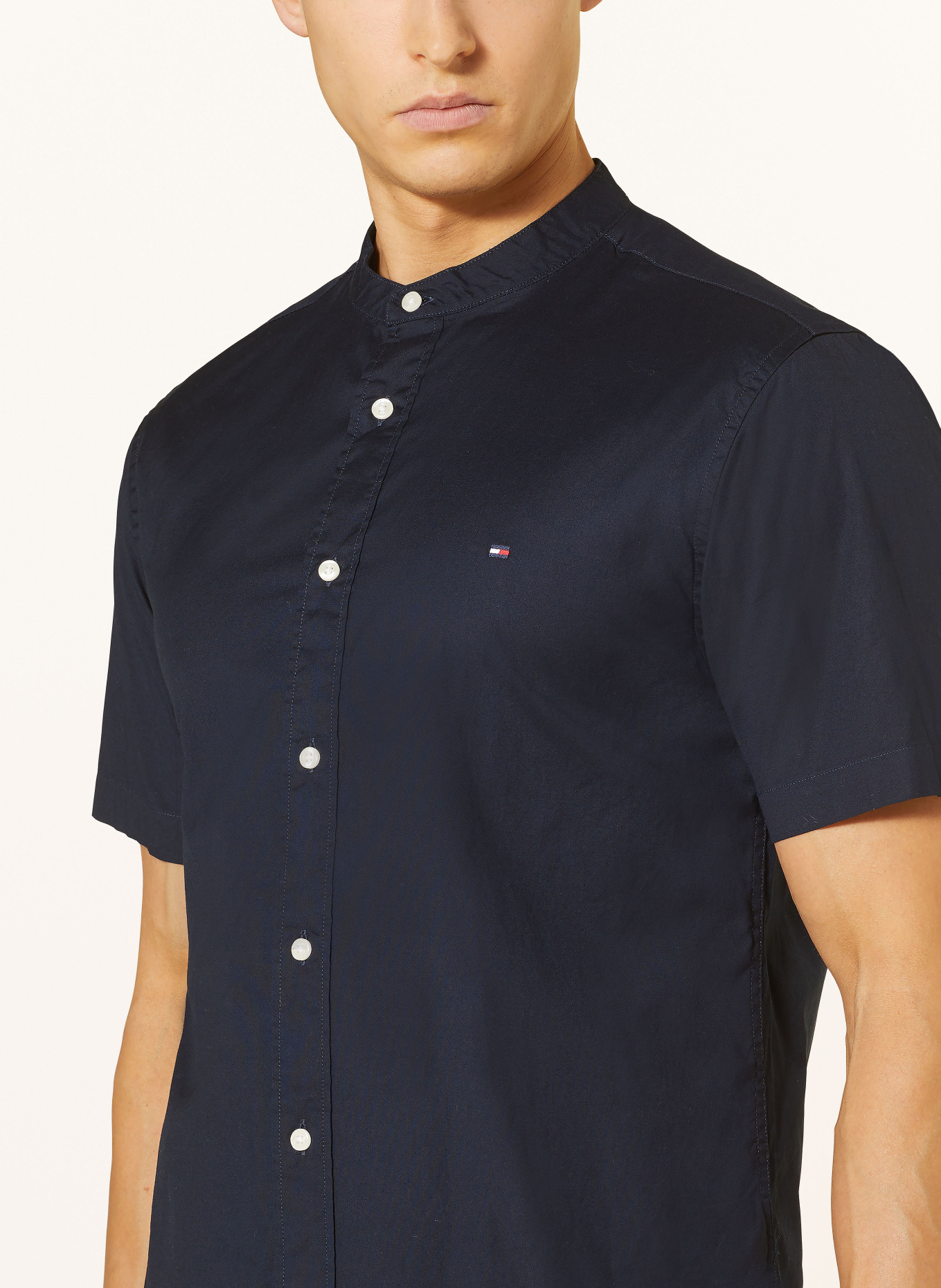 TOMMY HILFIGER Short sleeve shirt comfort fit, Color: DARK BLUE (Image 4)