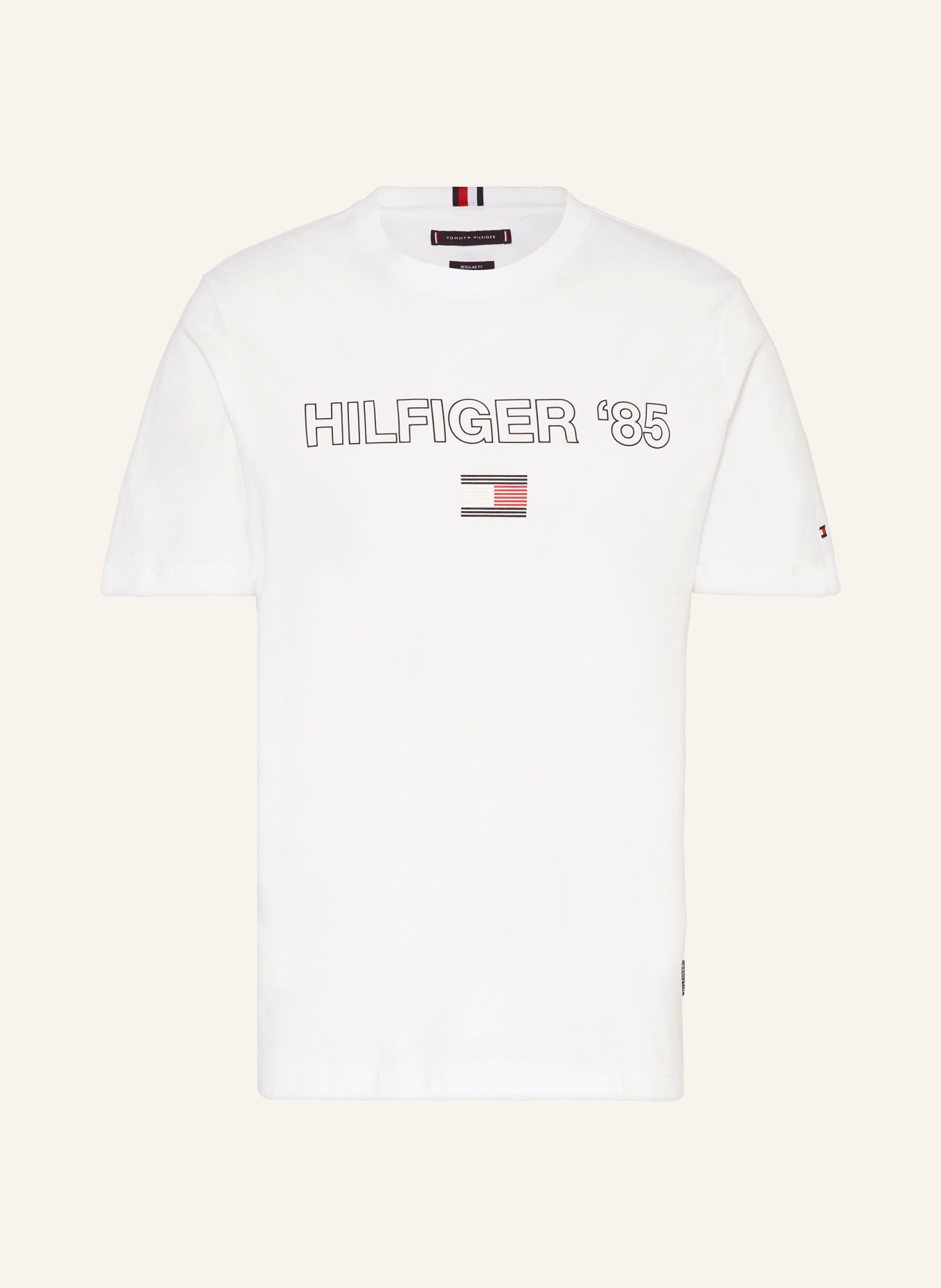 TOMMY HILFIGER T-Shirt, Farbe: WEISS/ BLAU/ ROT (Bild 1)