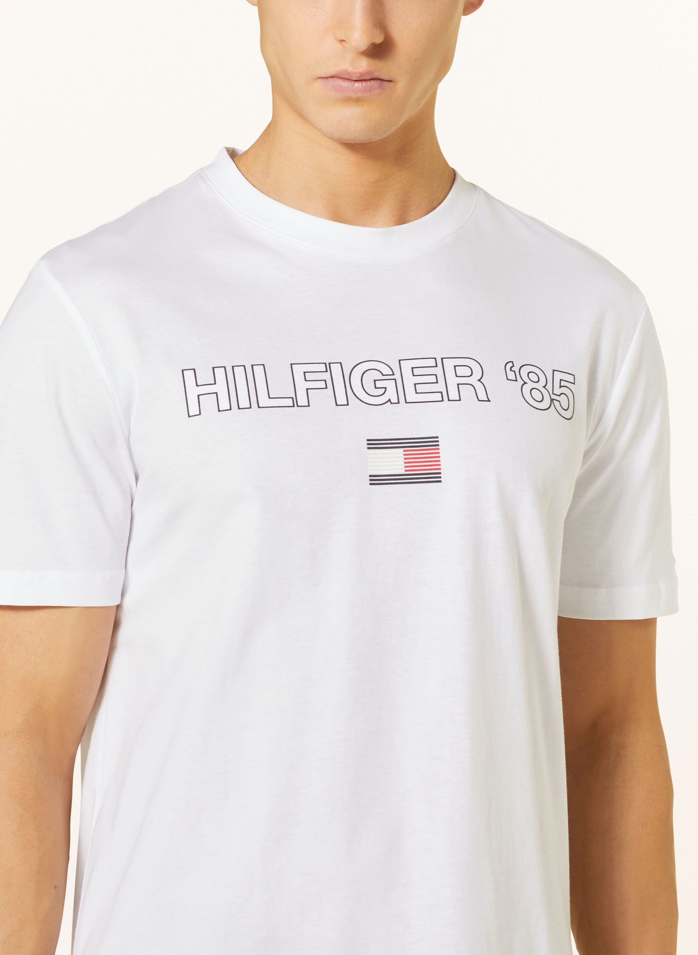 TOMMY HILFIGER T-shirt, Color: WHITE/ BLUE/ RED (Image 4)