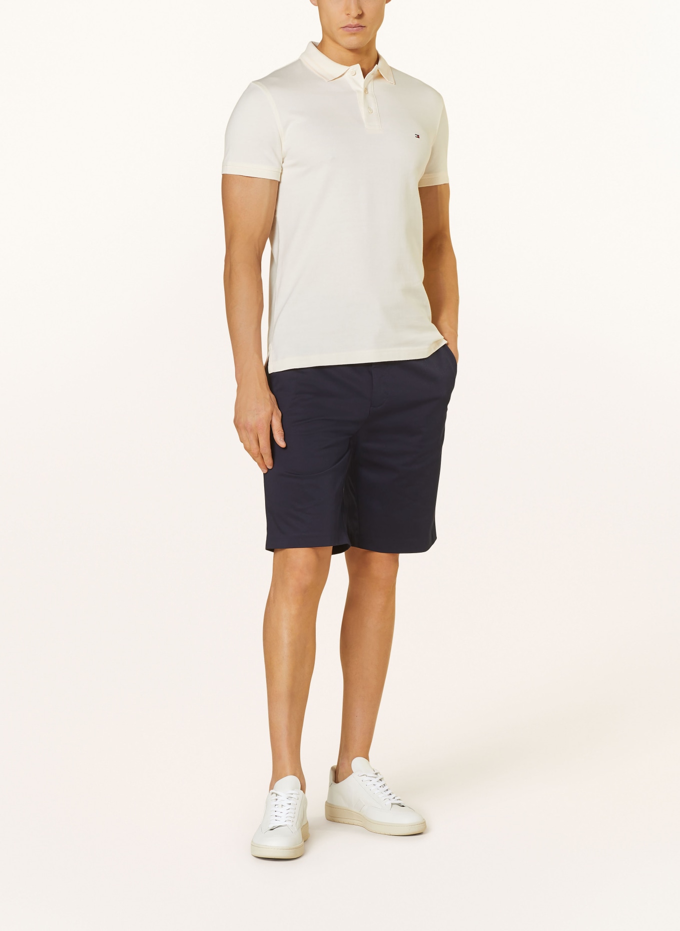 TOMMY HILFIGER Piqué-Poloshirt Slim Fit, Farbe: ECRU (Bild 2)