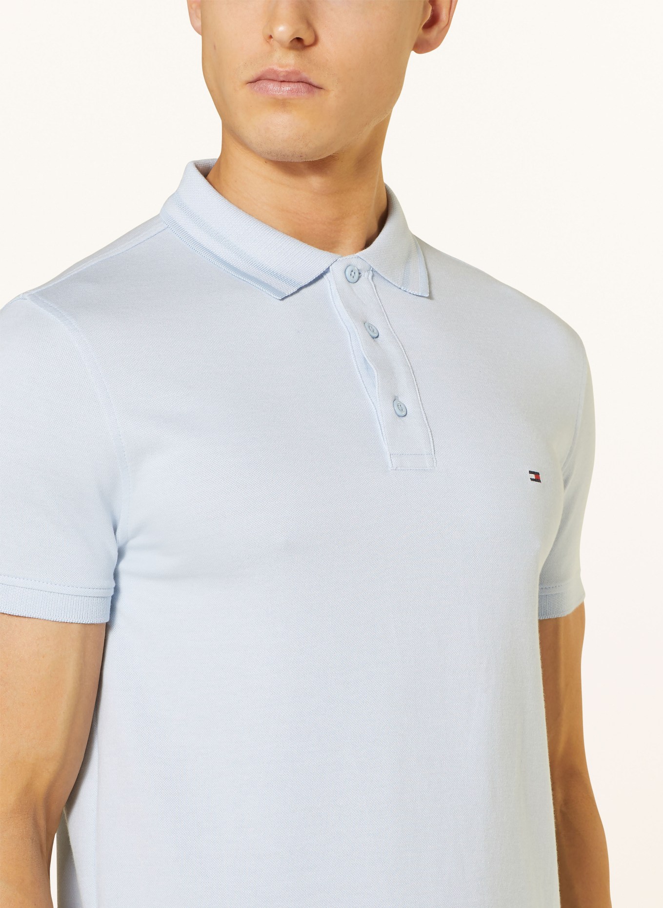 TOMMY HILFIGER Polokošile z piké Slim Fit, Barva: TMAVĚ MODRÁ (Obrázek 4)