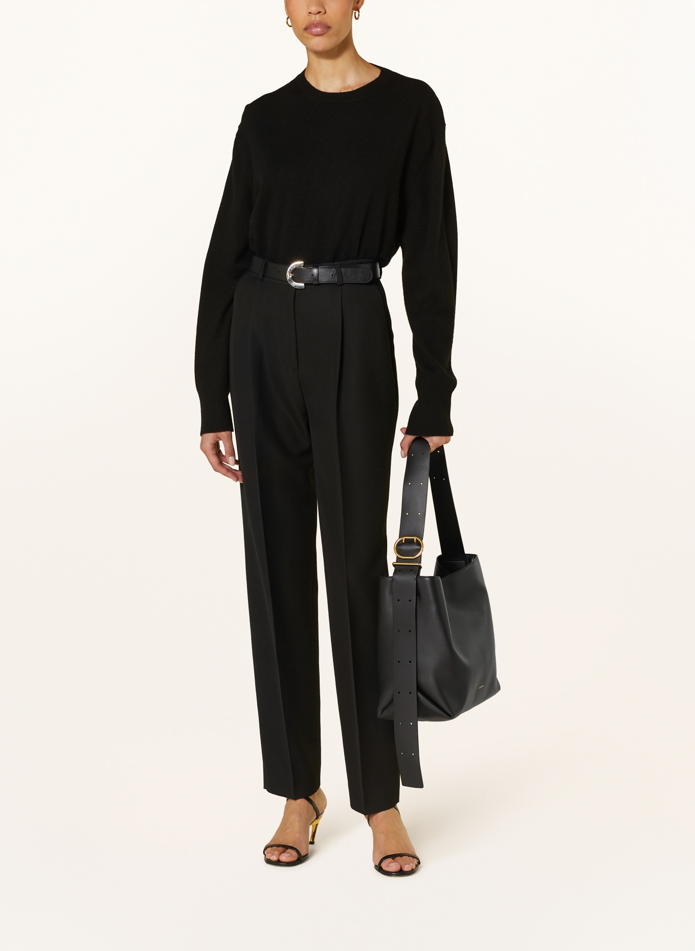 TOTEME Cashmere-Pullover: SCHWARZ