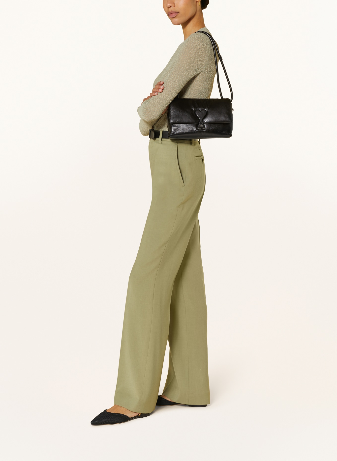 AMI PARIS Shoulder bag VOULEZ VOUS, Color: BLACK (Image 5)