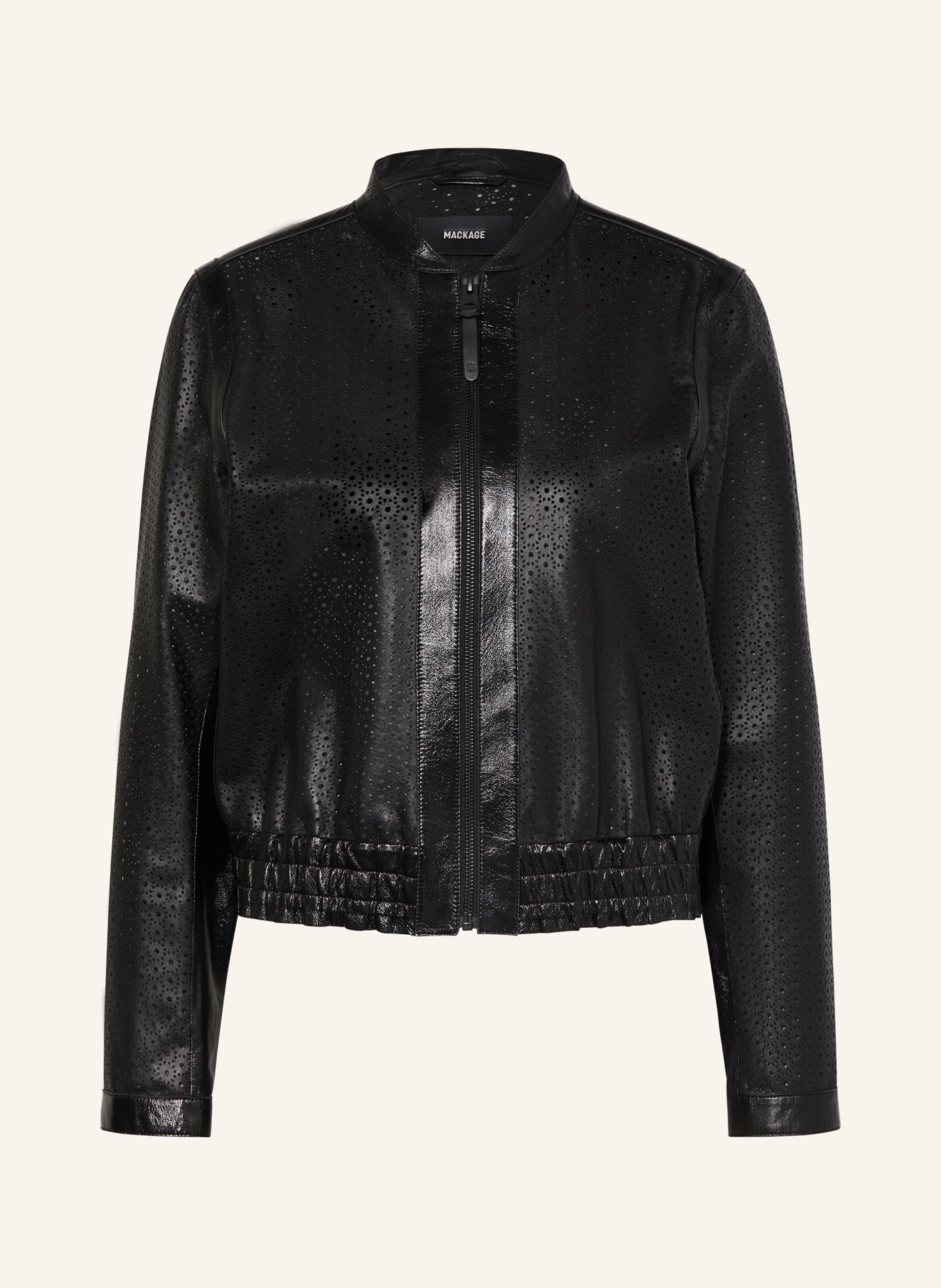 Mackage Leather bomber jacket NOELIA, Color: BLACK (Image 1)