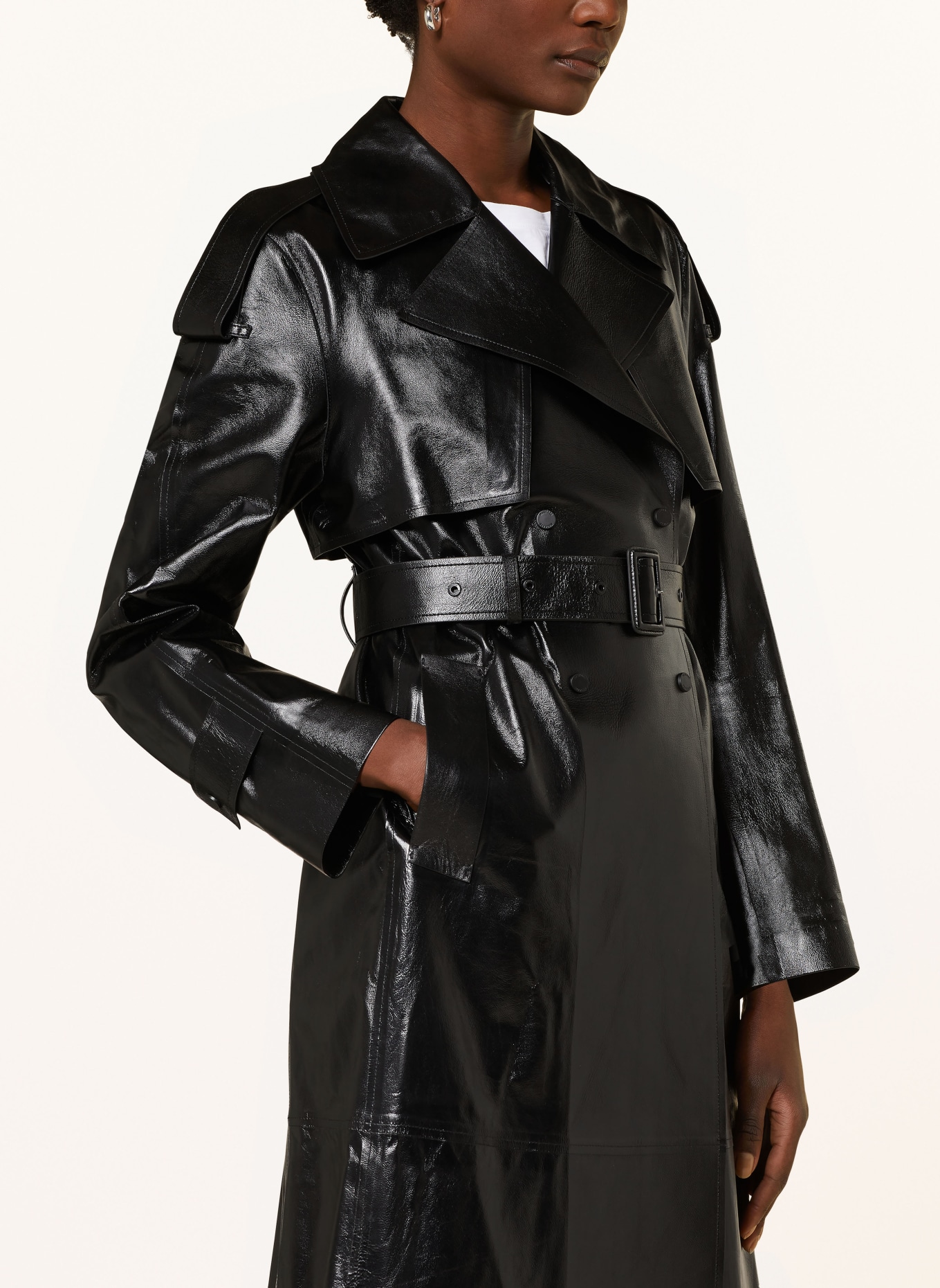 Mackage Leather coat CARMELA, Color: BLACK (Image 4)