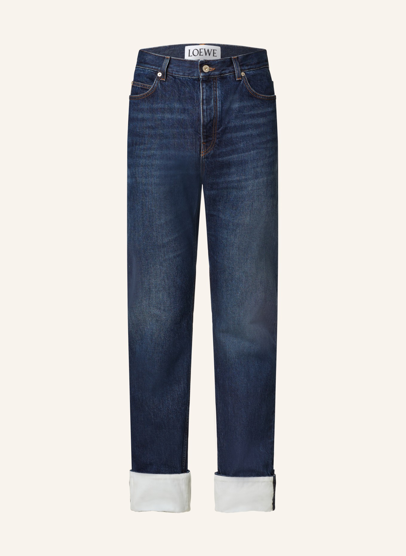 LOEWE Jeans FISHERMAN TURN UP Regular Fit, Farbe: 8383 WASHED INDIGO (Bild 1)
