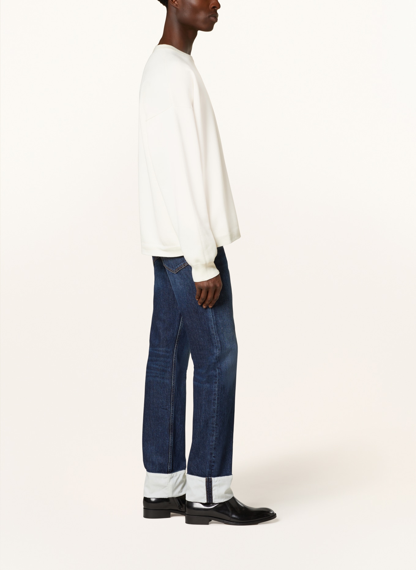 LOEWE Jeans FISHERMAN TURN UP Regular Fit, Farbe: 8383 WASHED INDIGO (Bild 4)