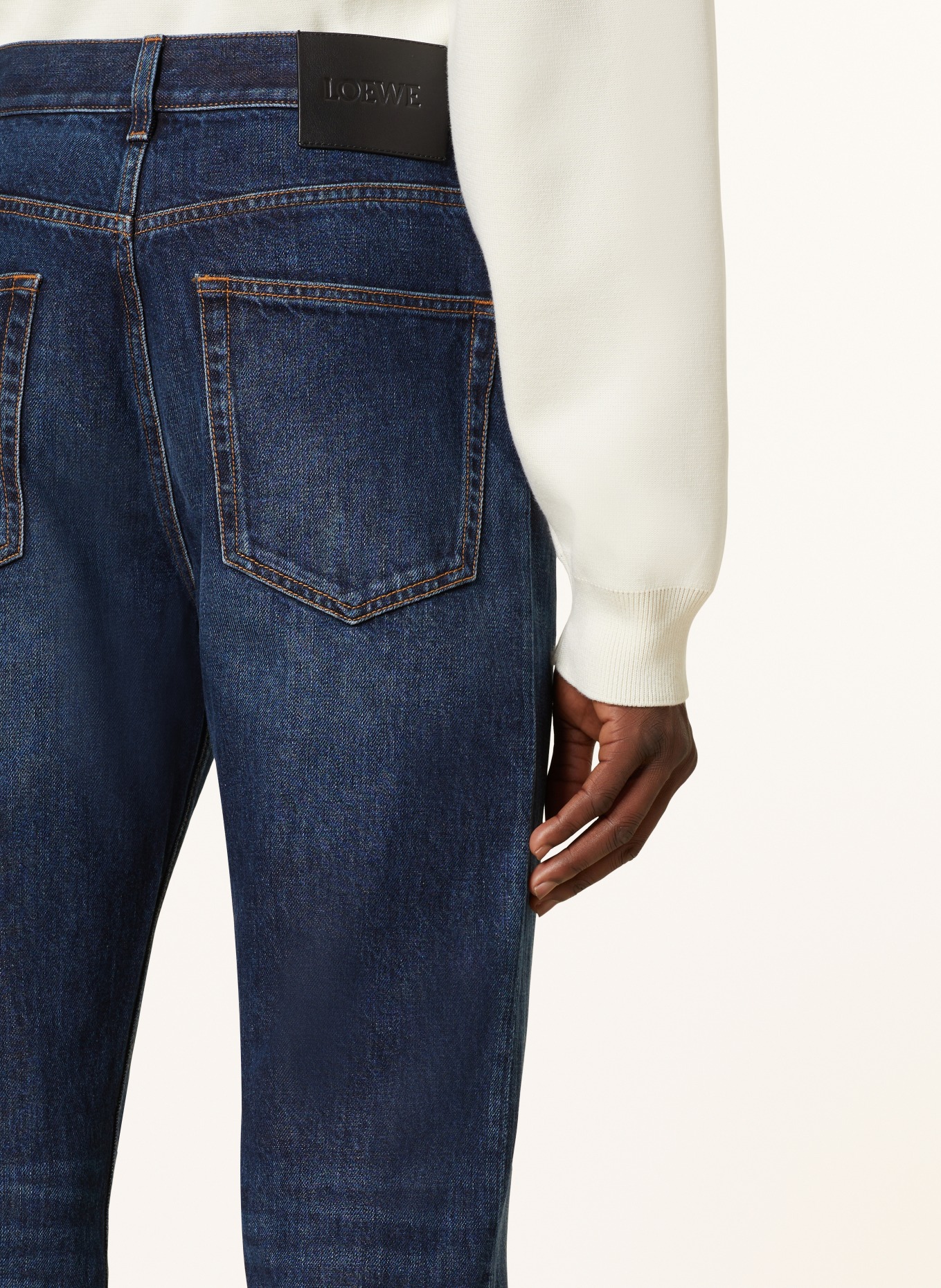LOEWE Jeans FISHERMAN TURN UP Regular Fit, Farbe: 8383 WASHED INDIGO (Bild 6)