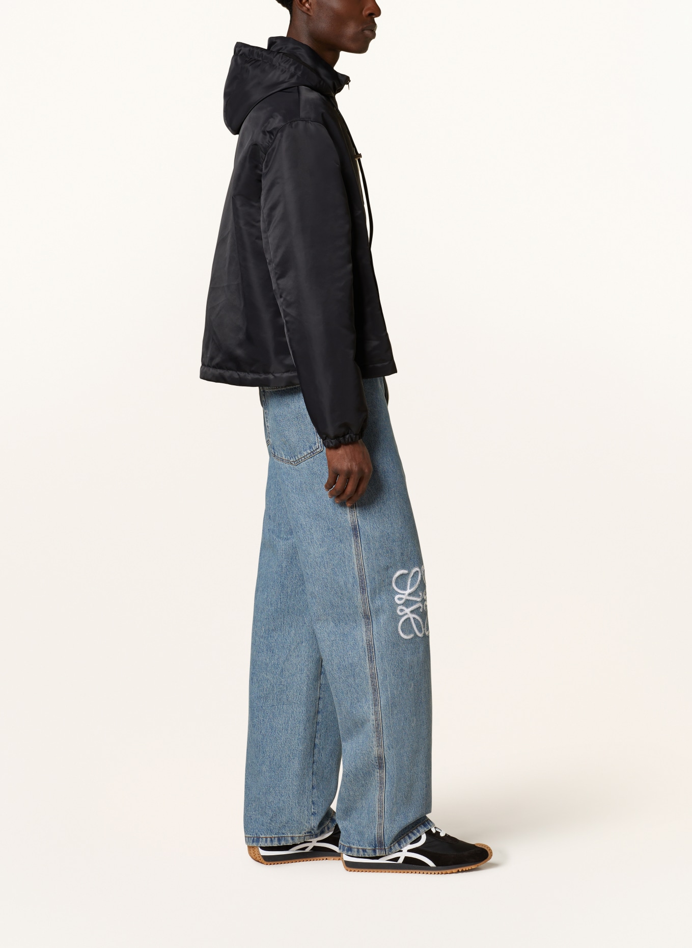 LOEWE Jeans ANAGRAM baggy fit, Color: 5475 MID BLUE DENIM (Image 4)