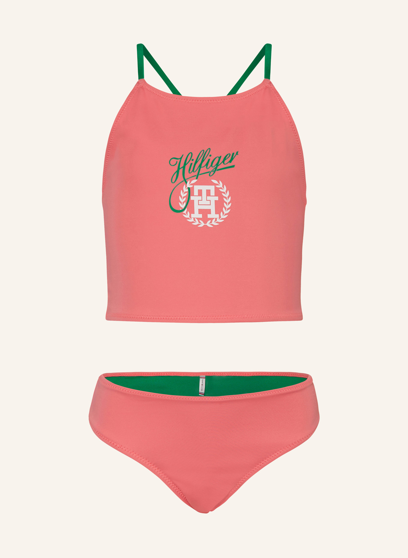 TOMMY HILFIGER Bustier-Bikini, Farbe: PINK/ GRÜN (Bild 1)