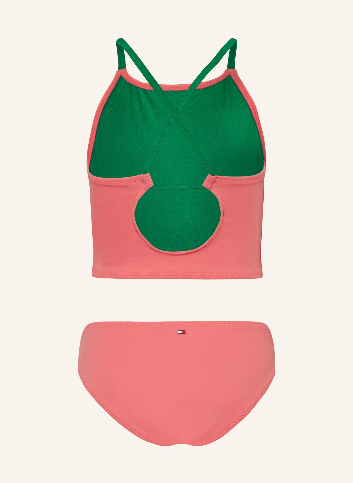 TOMMY HILFIGER Bustier-Bikini, Farbe: PINK/ GRÜN (Bild 2)