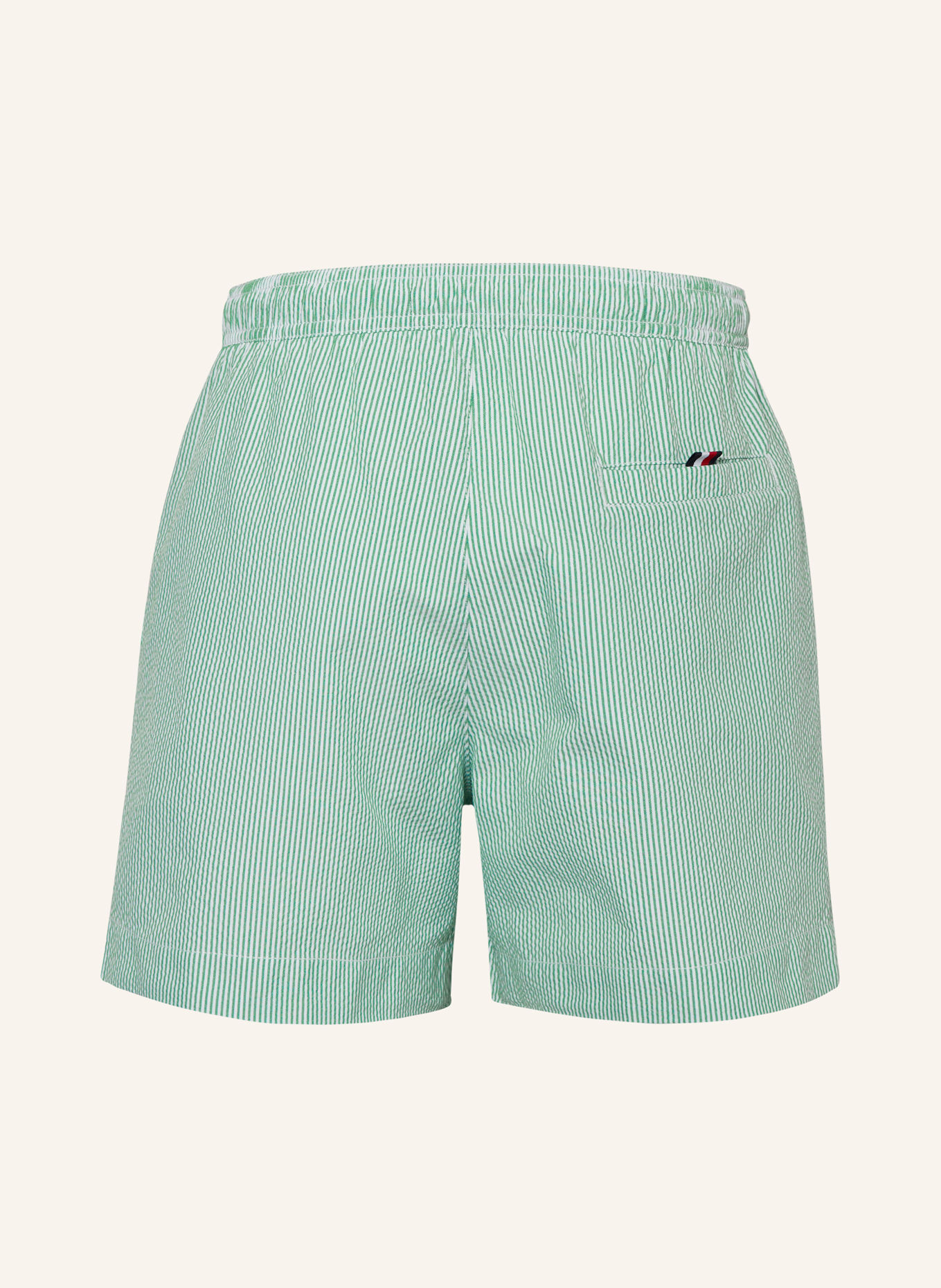TOMMY HILFIGER Swim shorts, Color: 0K7 Ithaca White / Olympic Green (Image 2)
