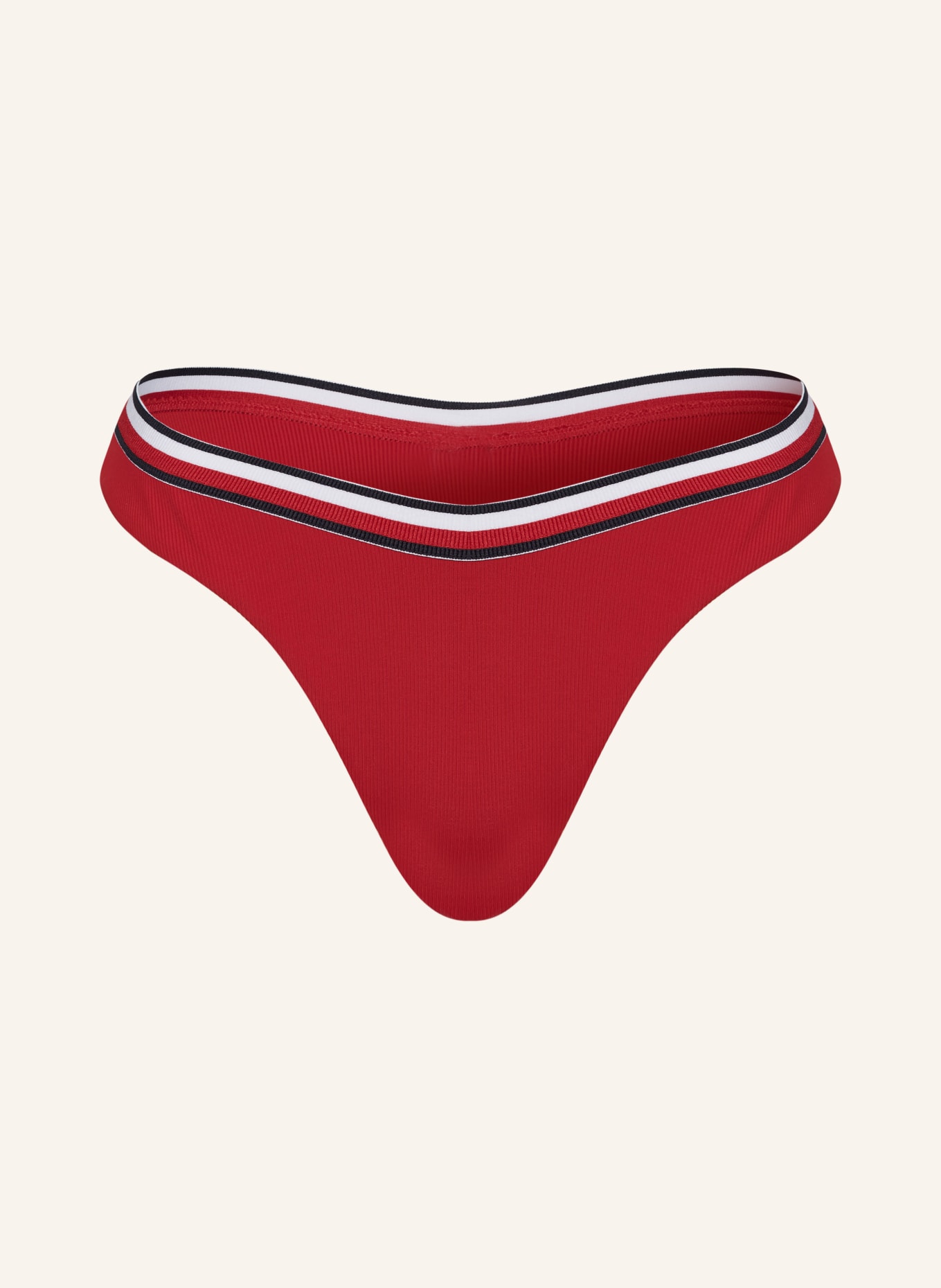 TOMMY HILFIGER Brazilian-Bikini-Hose, Farbe: ROT/ DUNKELBLAU/ WEISS (Bild 1)