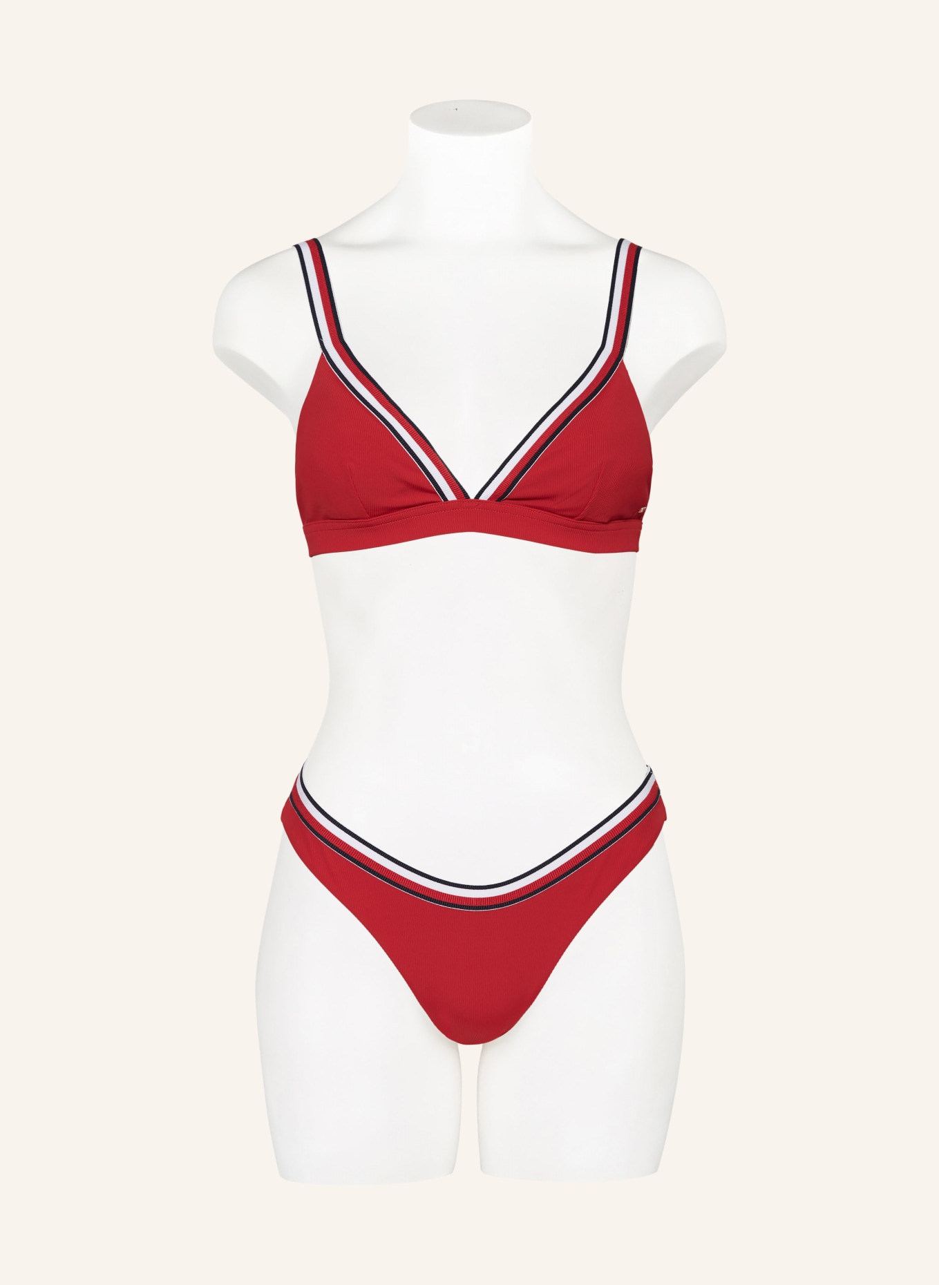 TOMMY HILFIGER Brazilian bikini bottoms, Color: RED/ DARK BLUE/ WHITE (Image 2)