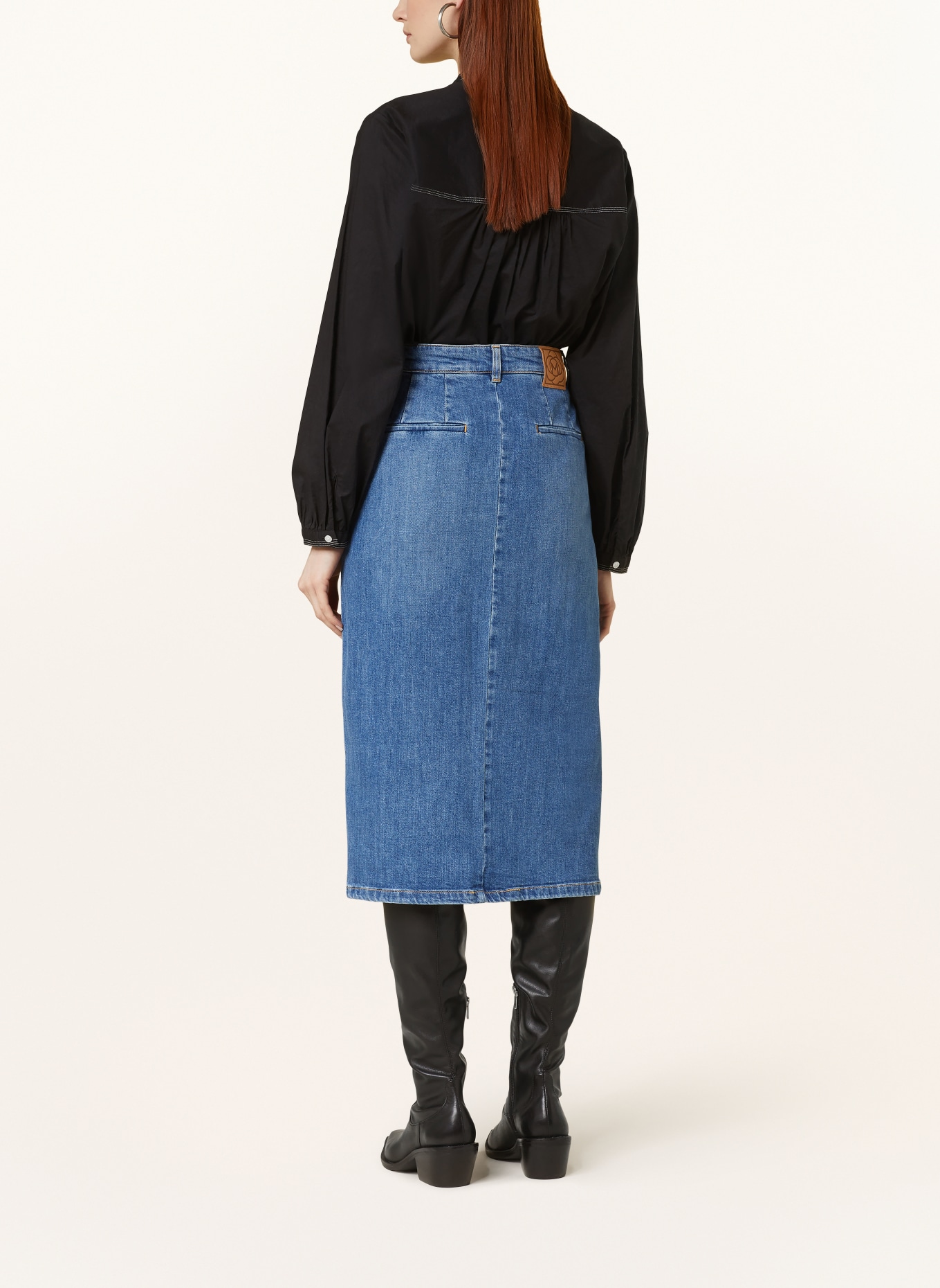MARELLA Denim skirt, Color: 001 Blue Jeans Dark (Image 3)