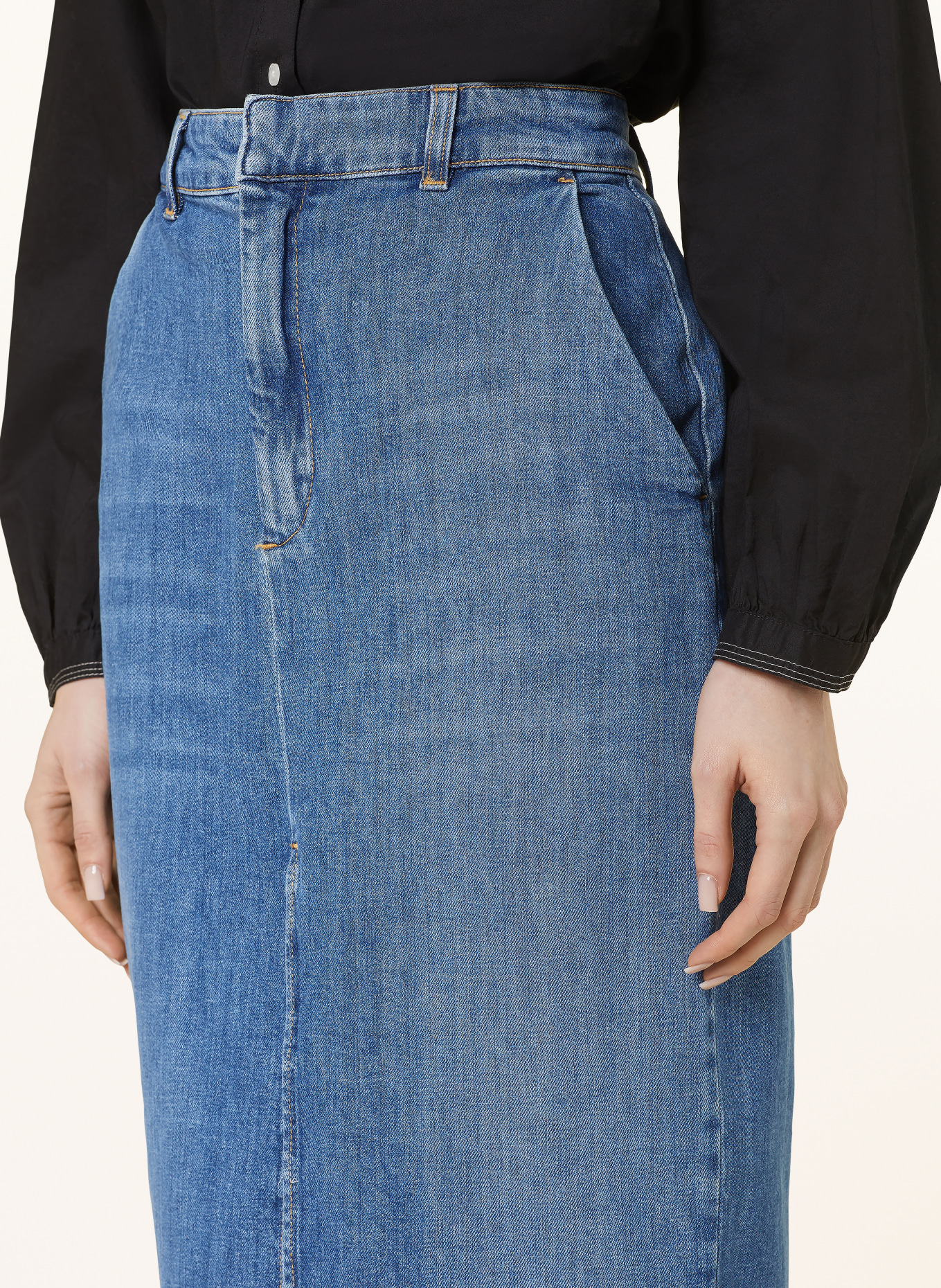 MARELLA Denim skirt, Color: 001 Blue Jeans Dark (Image 4)
