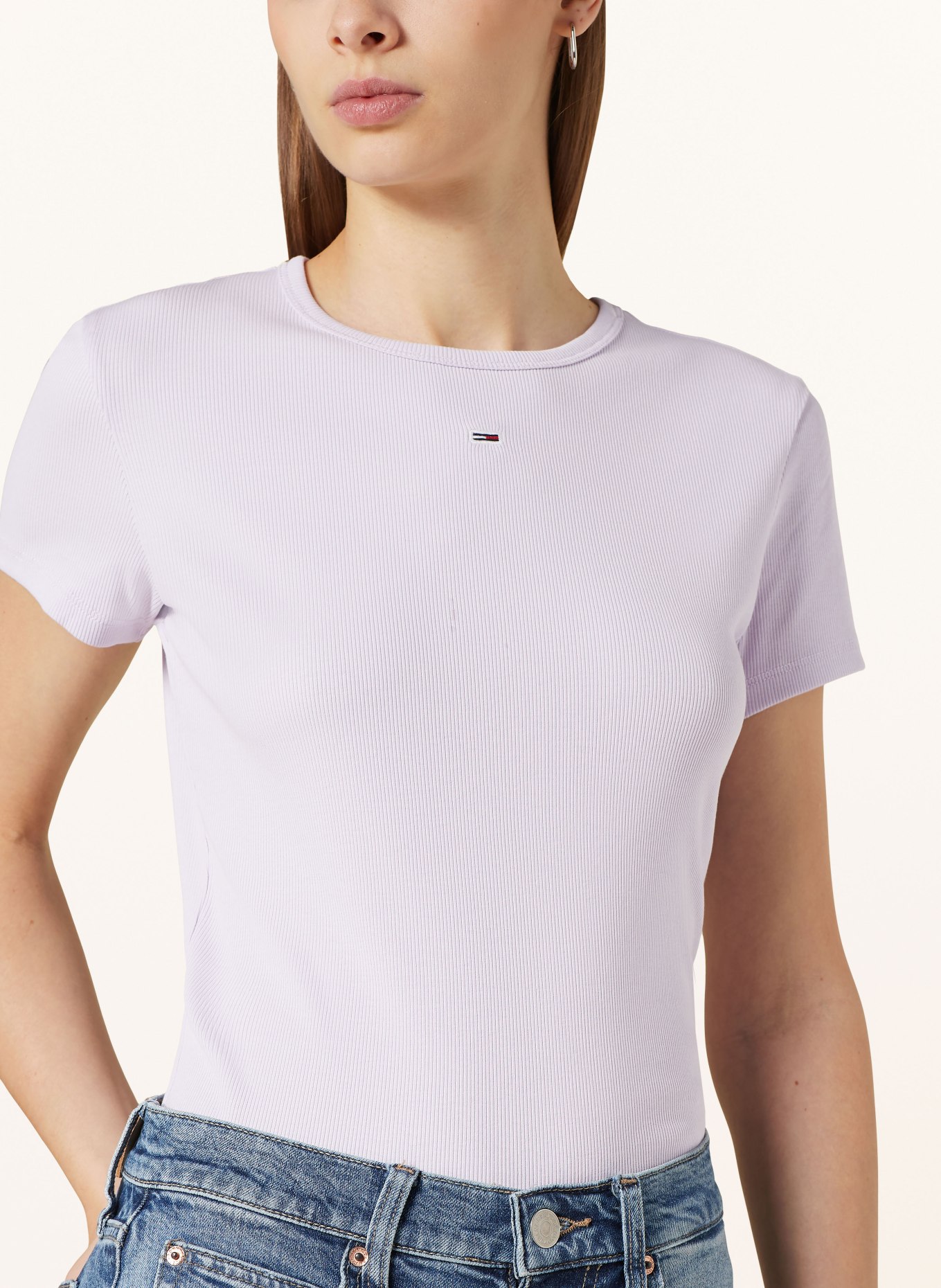 TOMMY JEANS T-shirt, Color: LIGHT PURPLE (Image 4)