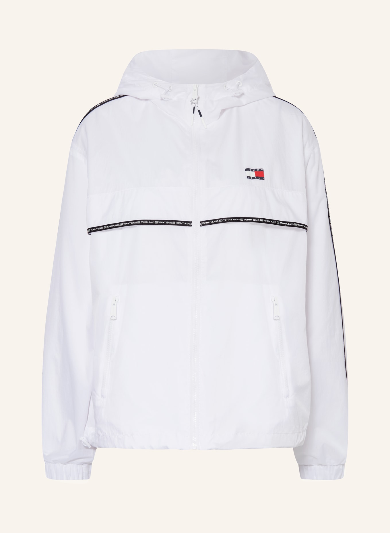 TOMMY JEANS Wind breaker, Color: WHITE (Image 1)