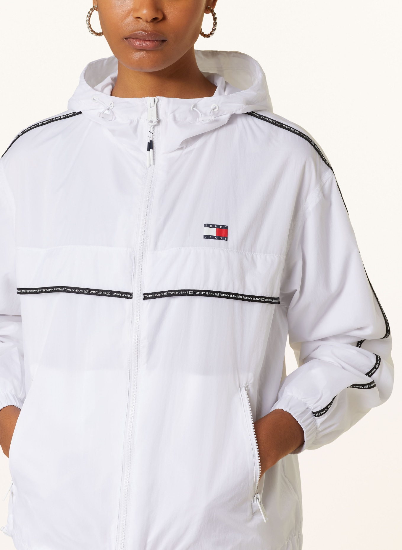 TOMMY JEANS Wind breaker, Color: WHITE (Image 5)