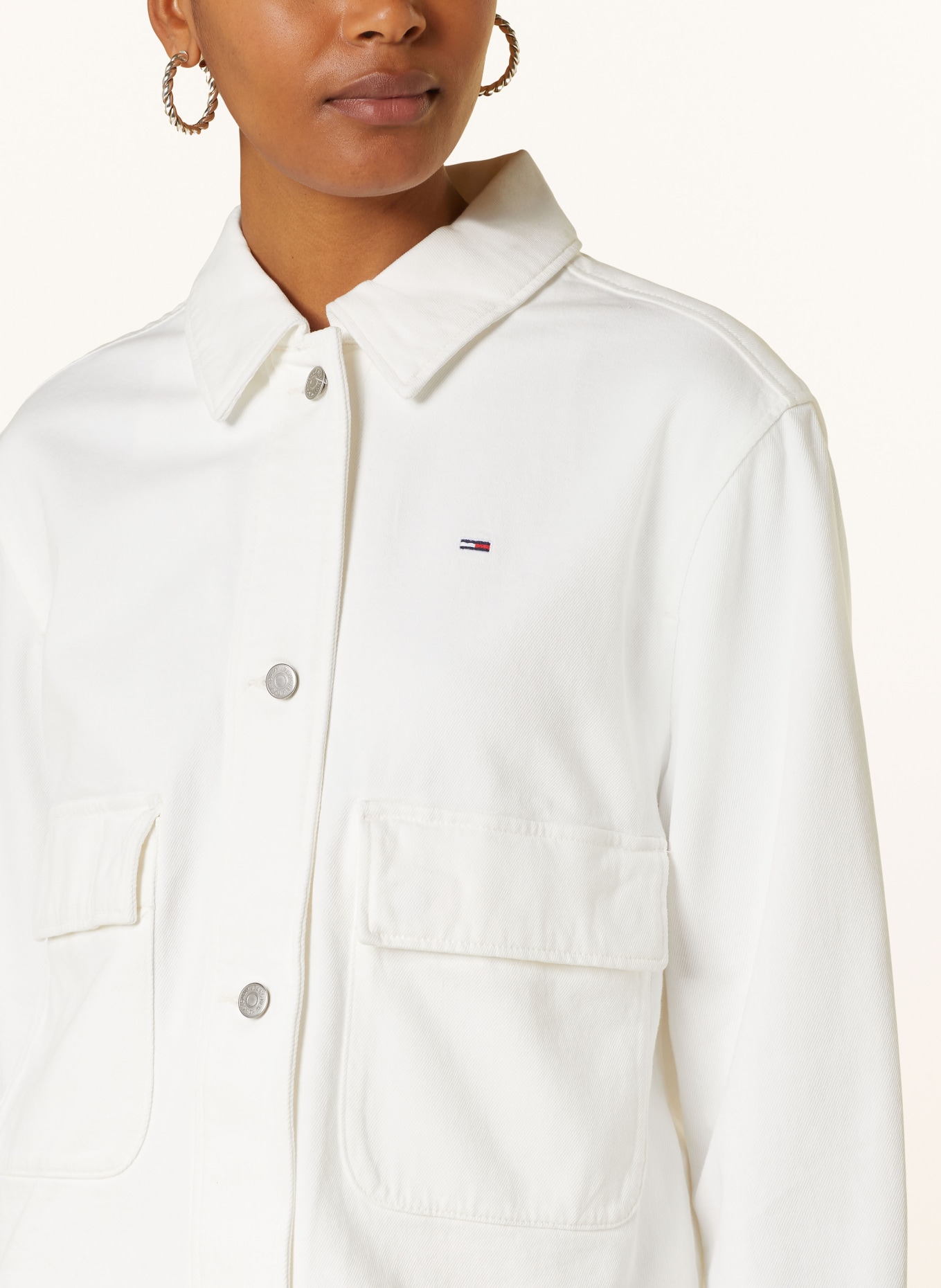 TOMMY JEANS Denim jacket, Color: WHITE (Image 4)